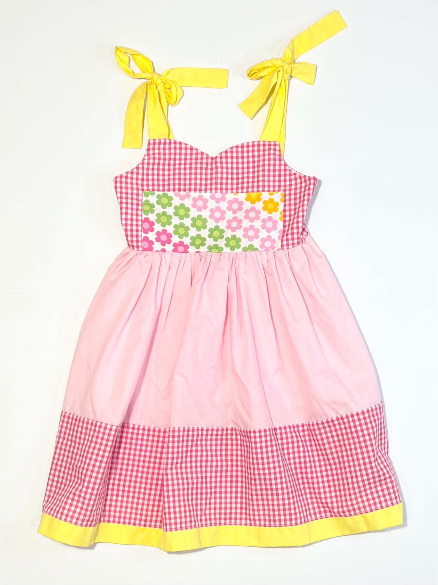 Pink floral dress - Size 3-4