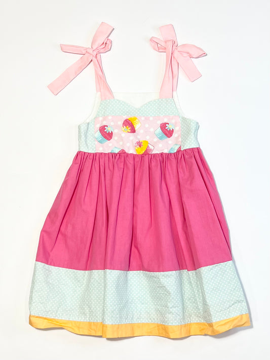 Pink cupcakes dress - Size 3-4