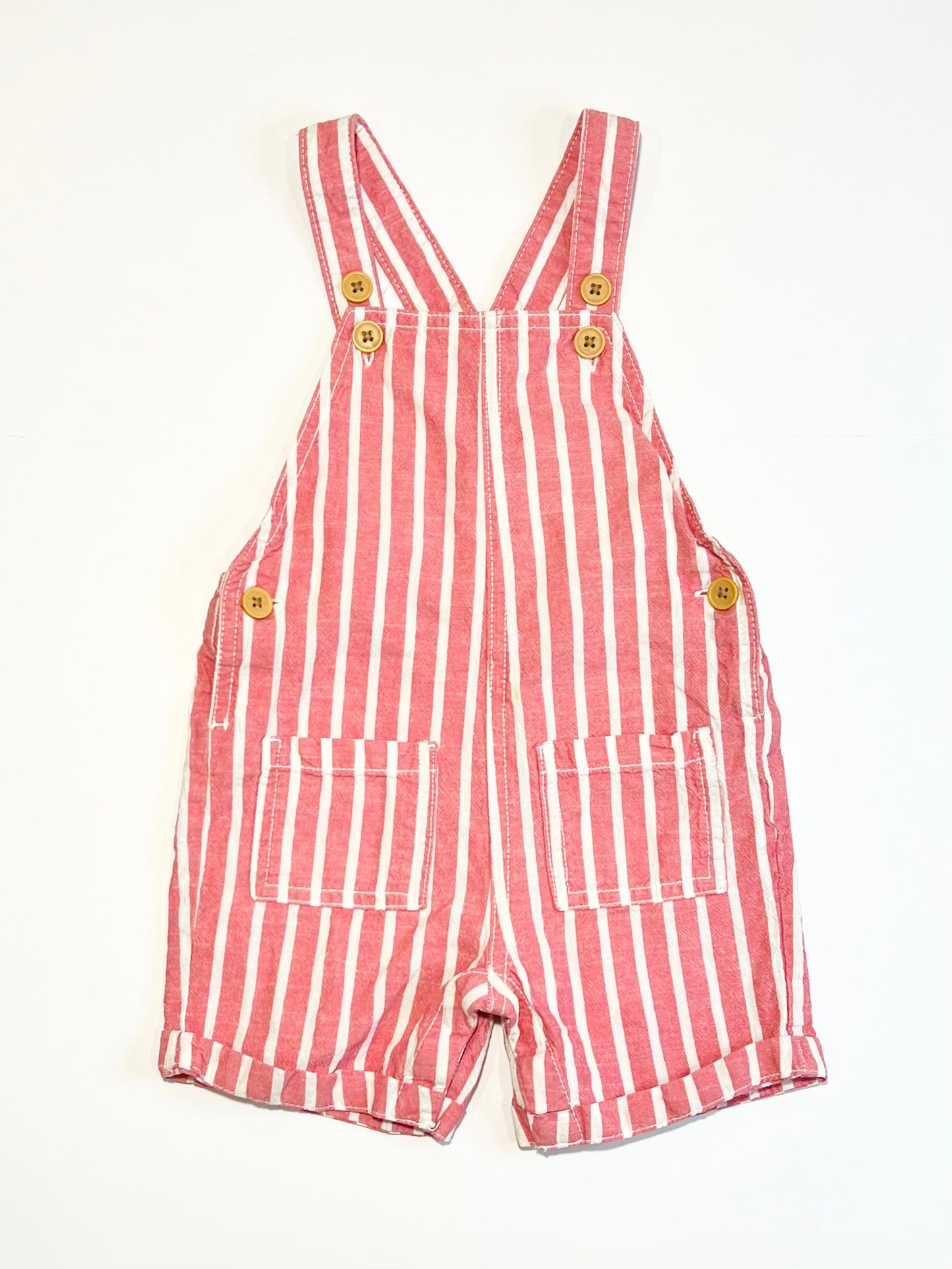 Striped overalls - Size 2