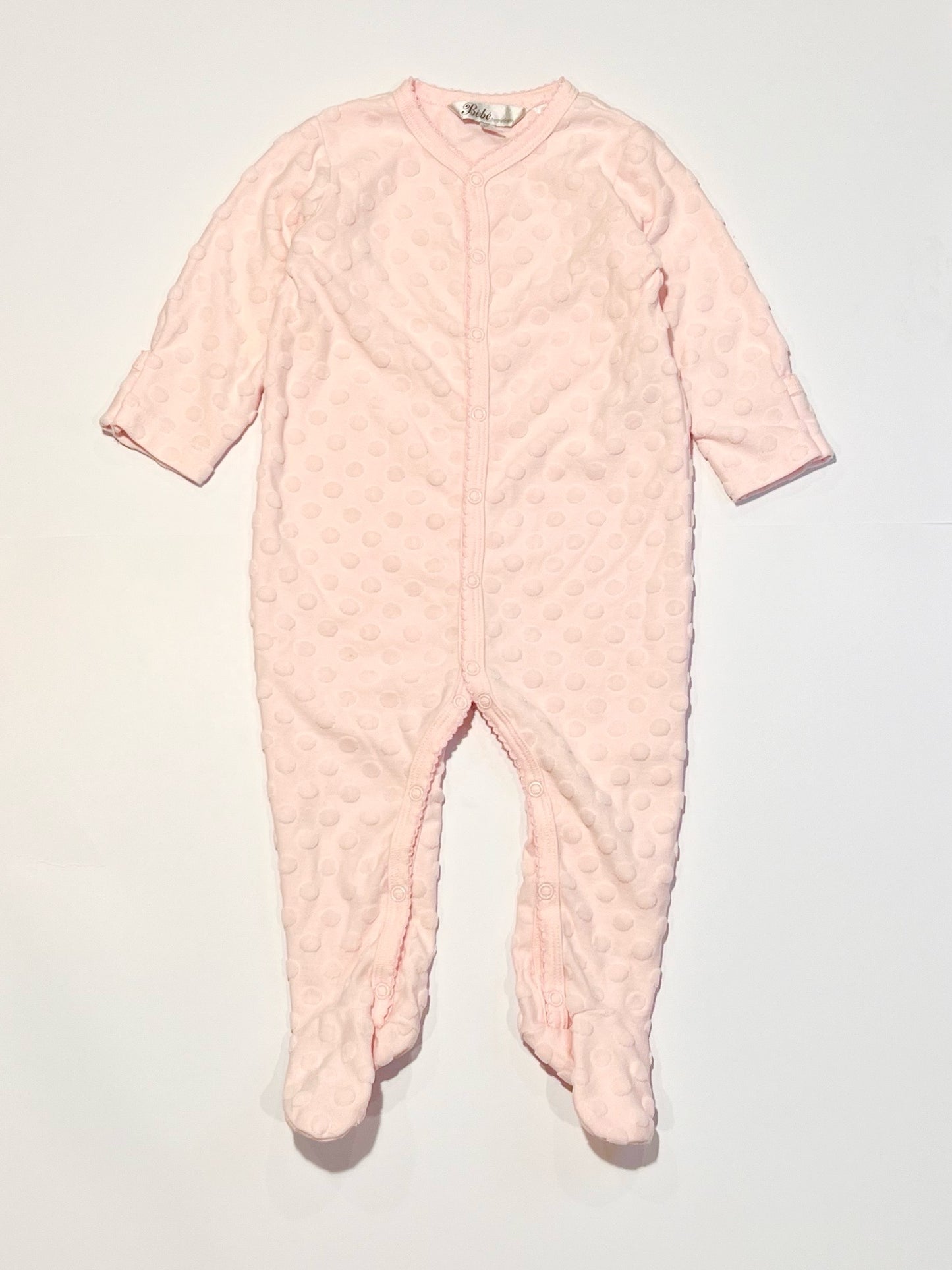 Velour spot onesie - Size 6-9 months
