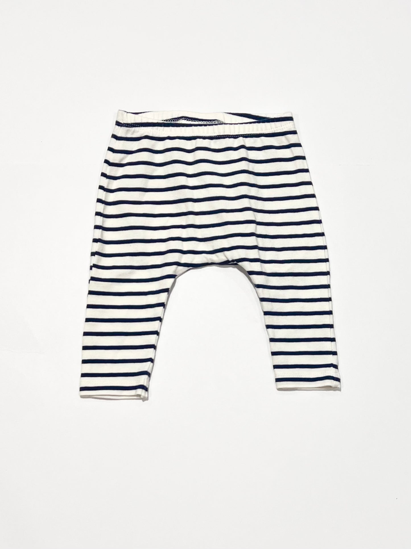 Navy striped leggings - Size 00
