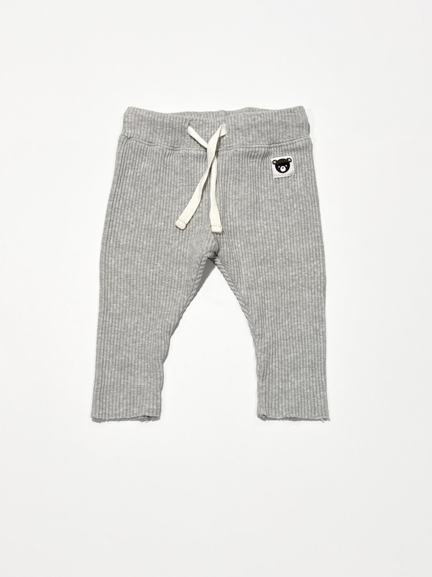 Grey ribbed leggings - Size 00