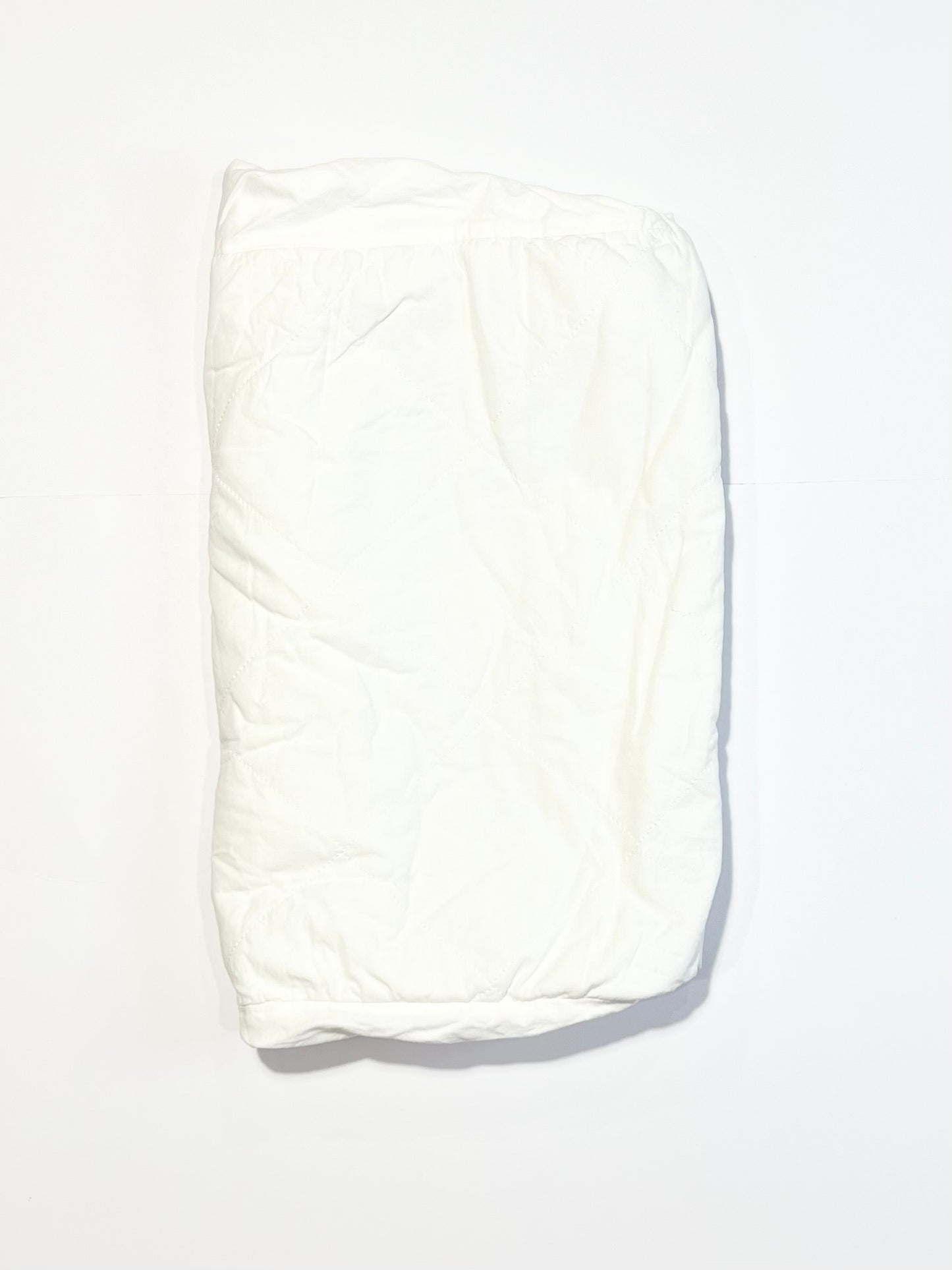 Bassinet fitted mattress protector