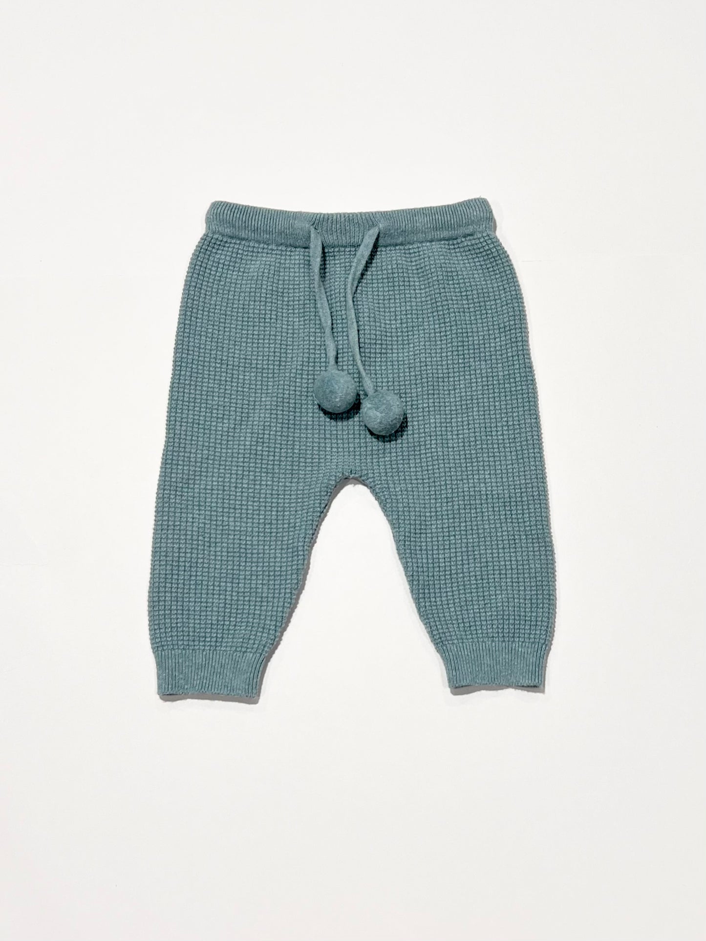 Sage green knit pants - Size 00