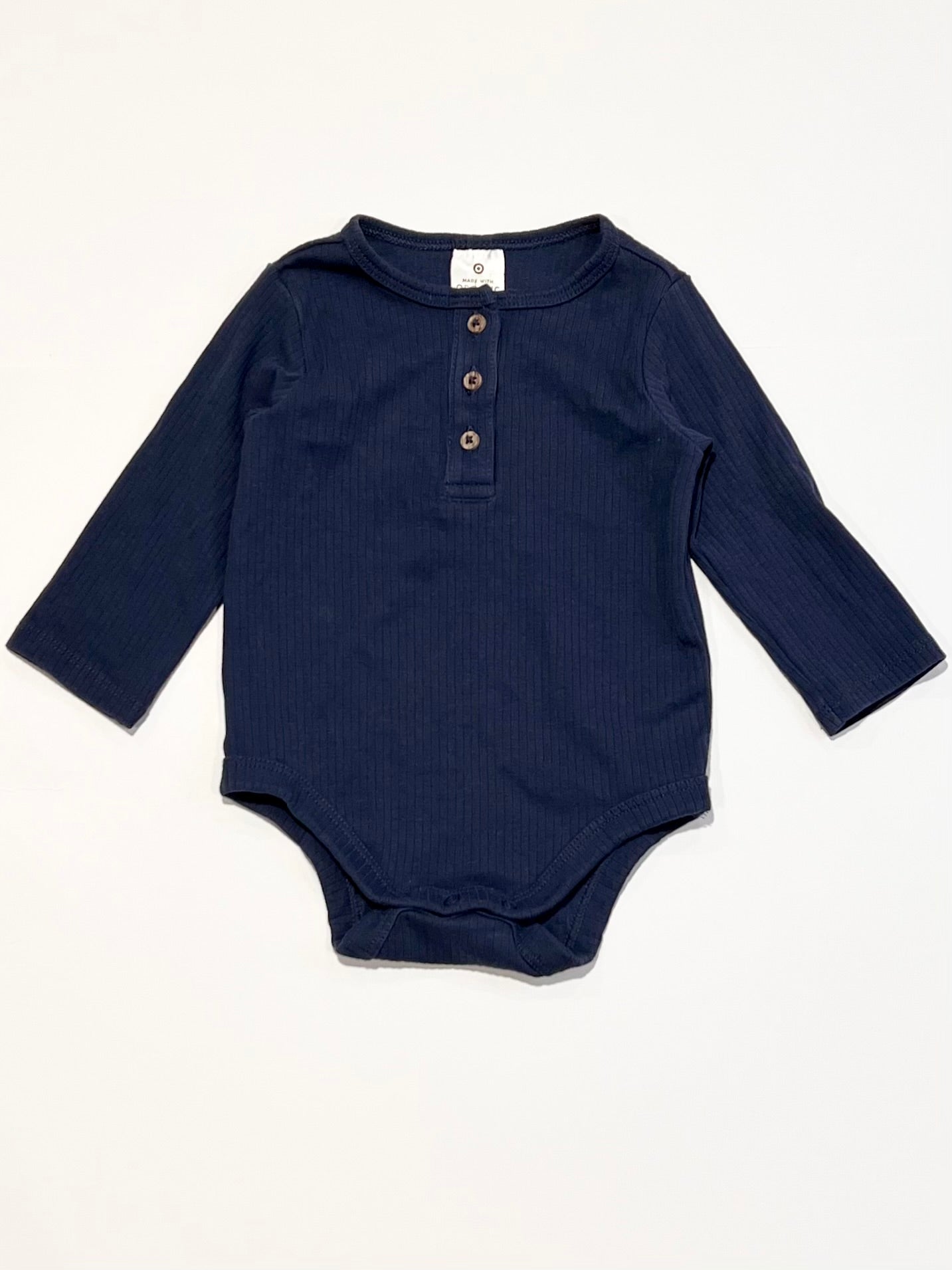 Ribbed Henley bodysuit - Size 00