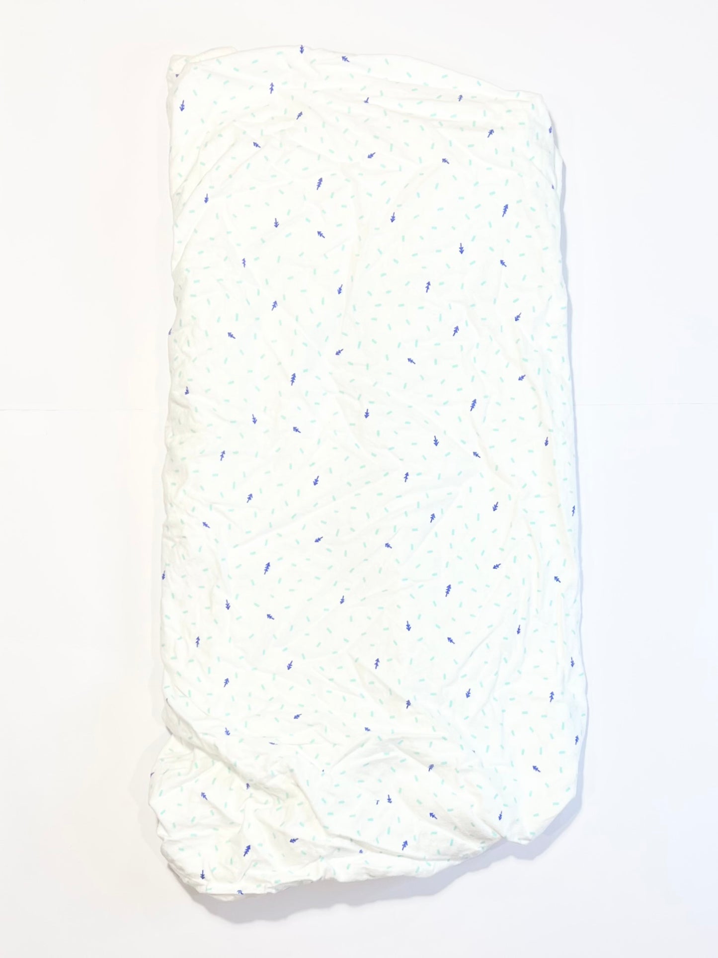 Cot fitted sheet flannelette