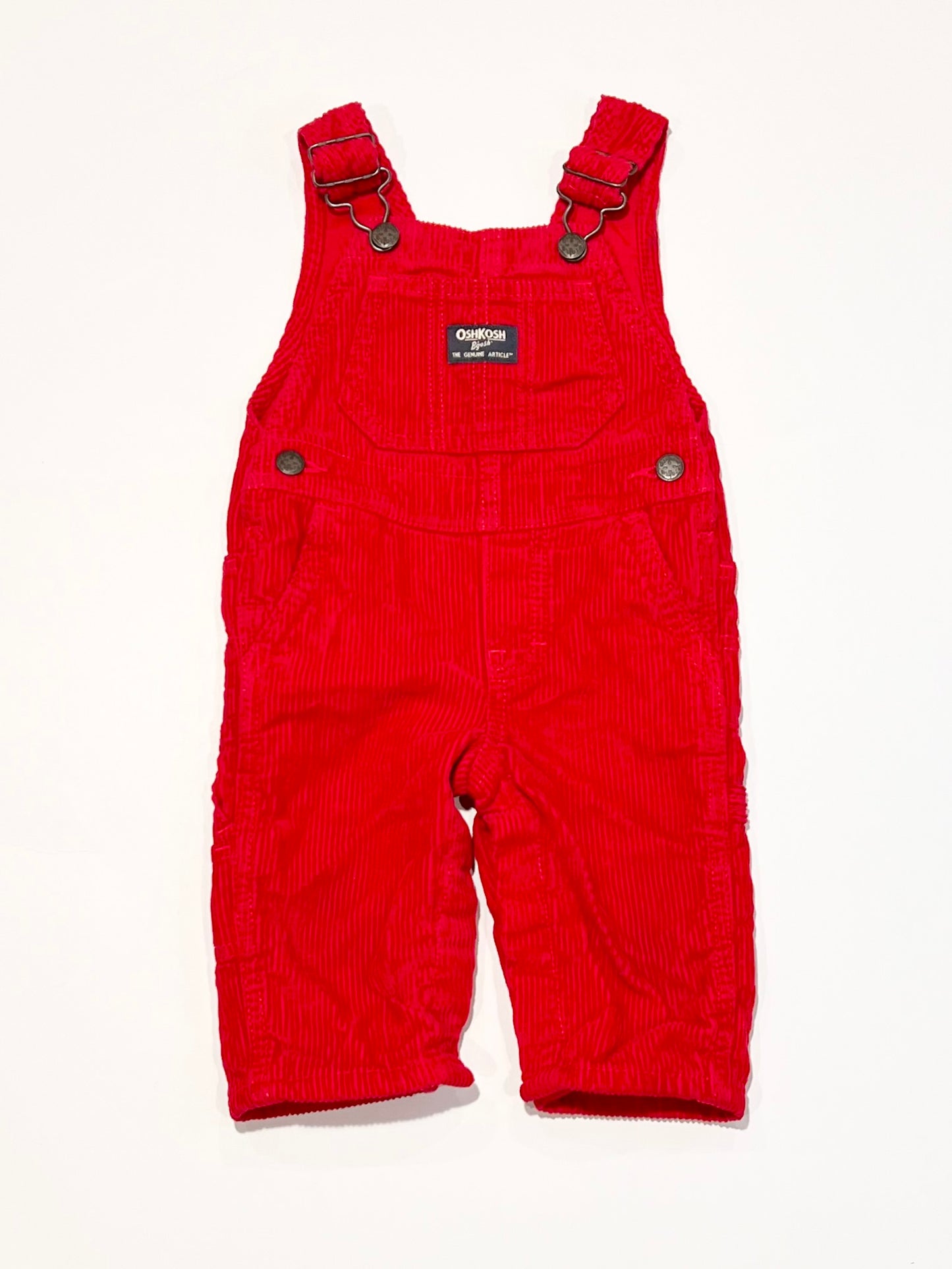 Red corduroy overalls - Size 00