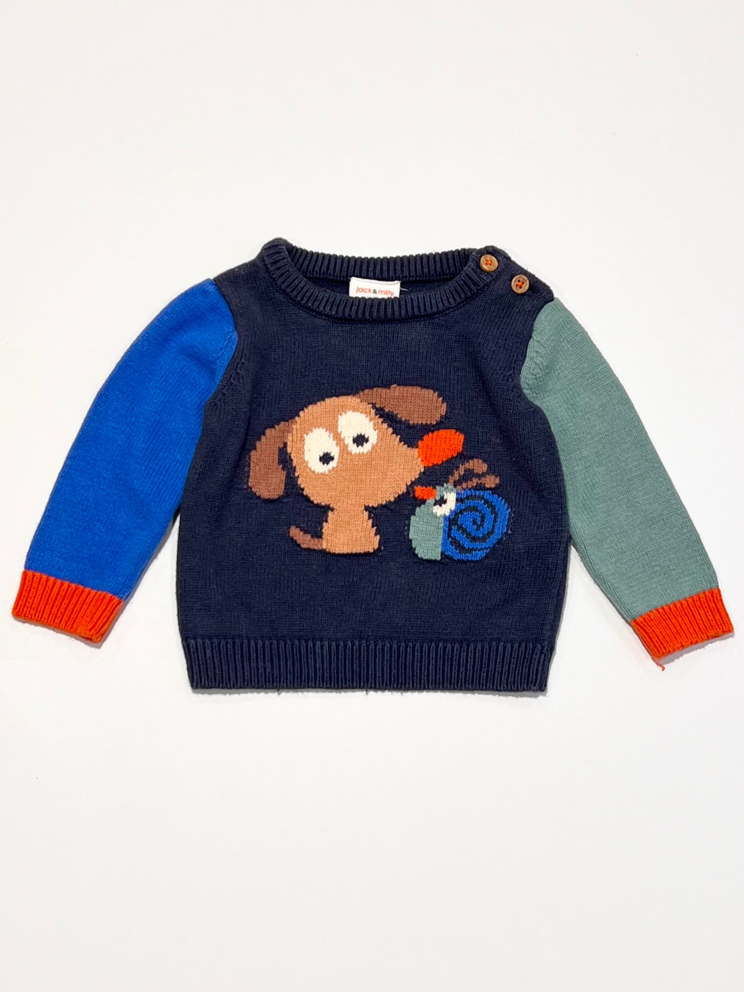 Puppy and snail jumper - Size 00