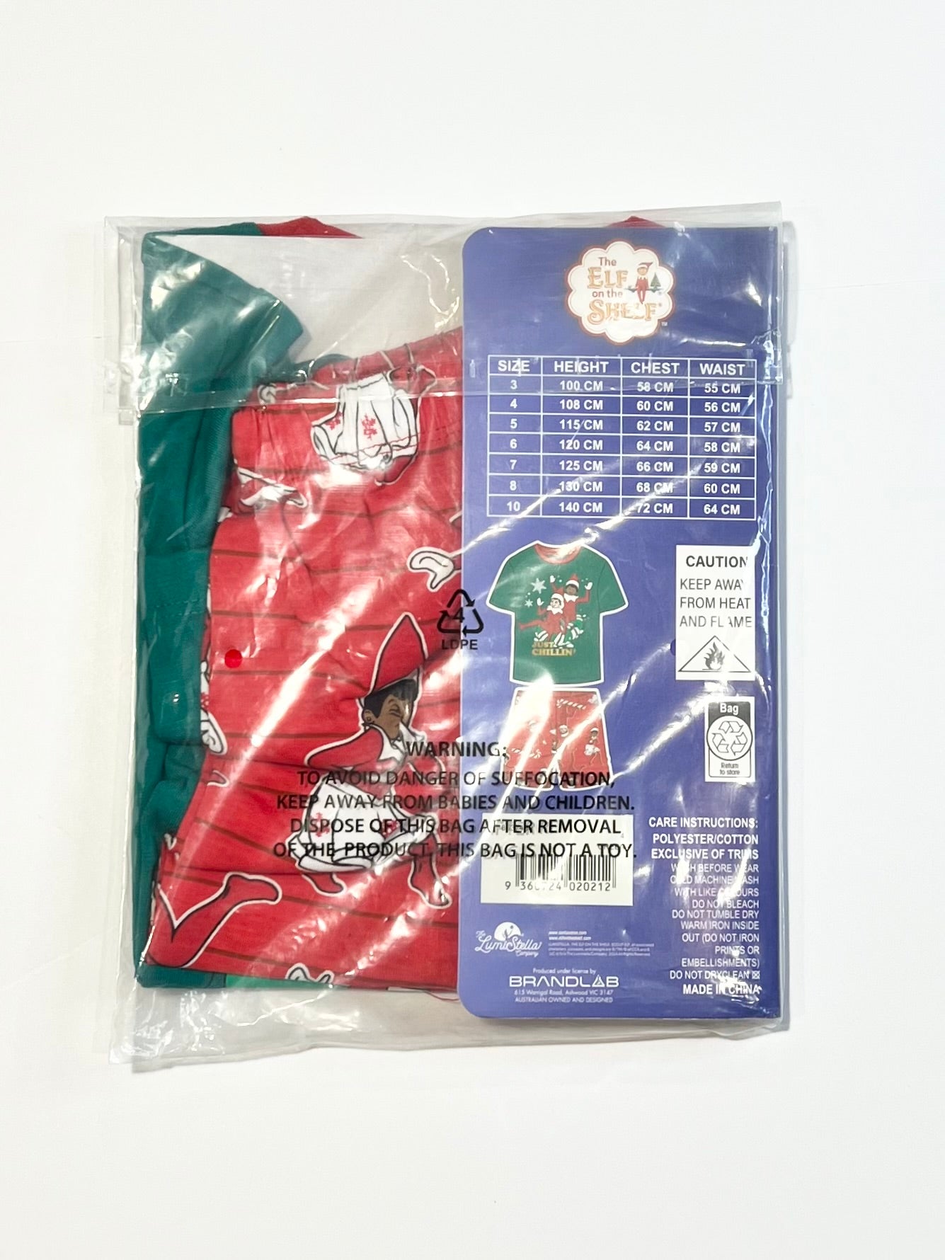 Christmas Elf pyjamas brand new - Size 4