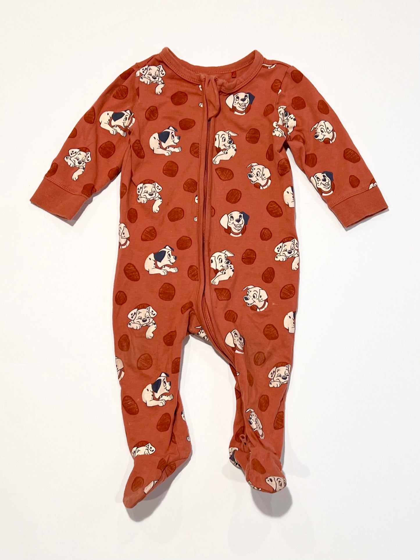 101 Dalmations zip onesie - Size 00