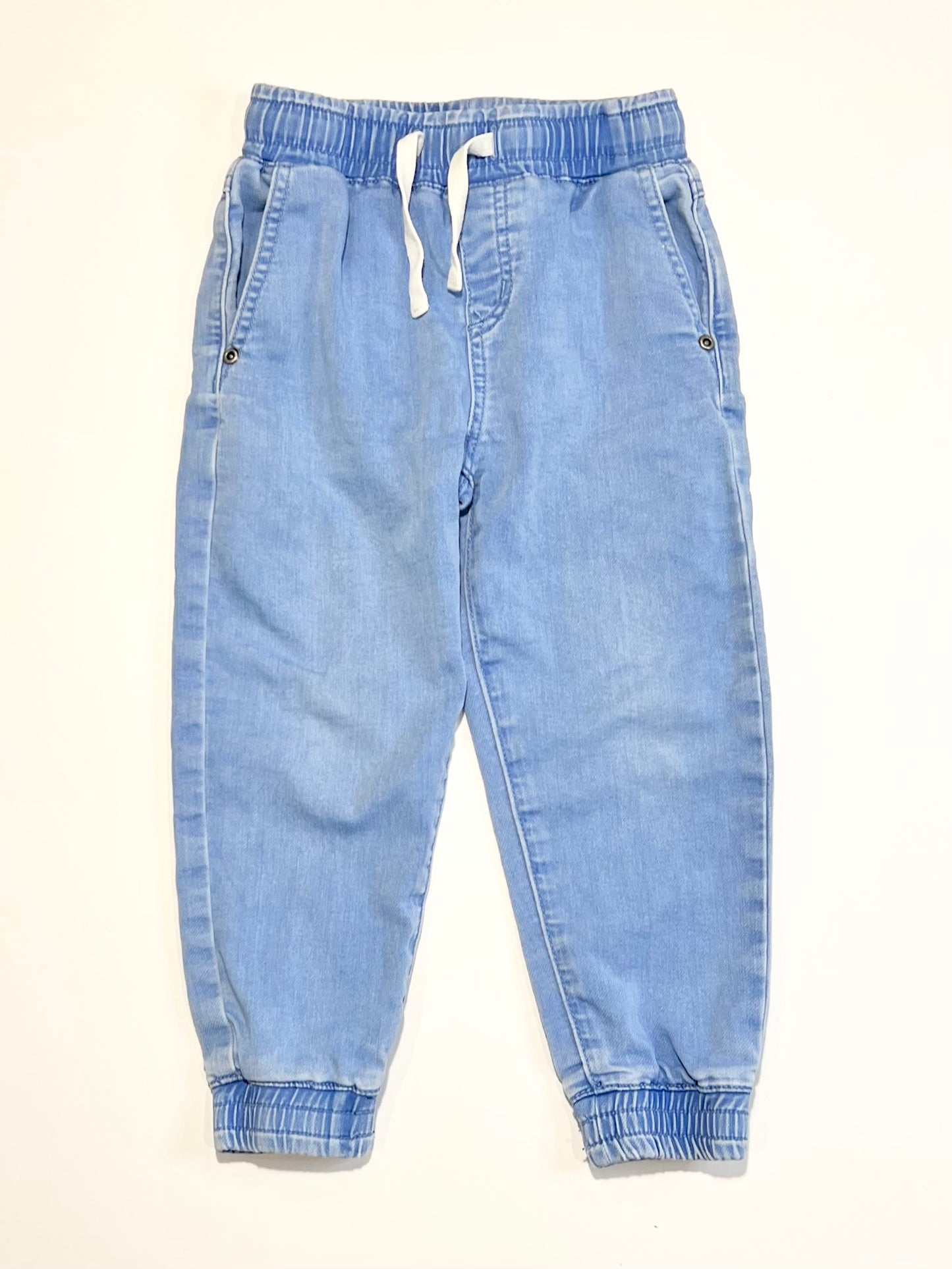 Pull on denim joggers - Size 4