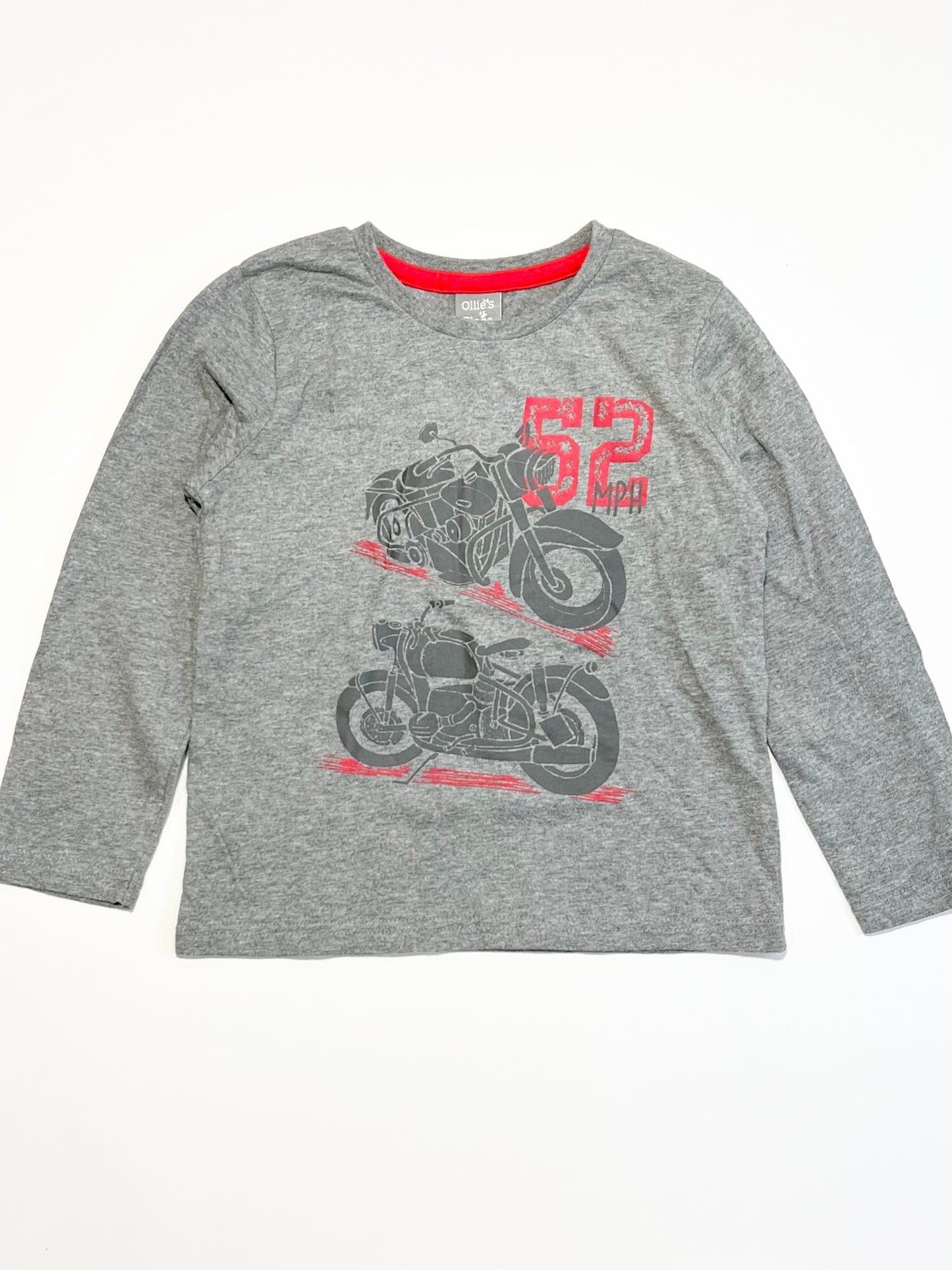 Grey motorbikes top - Size 4