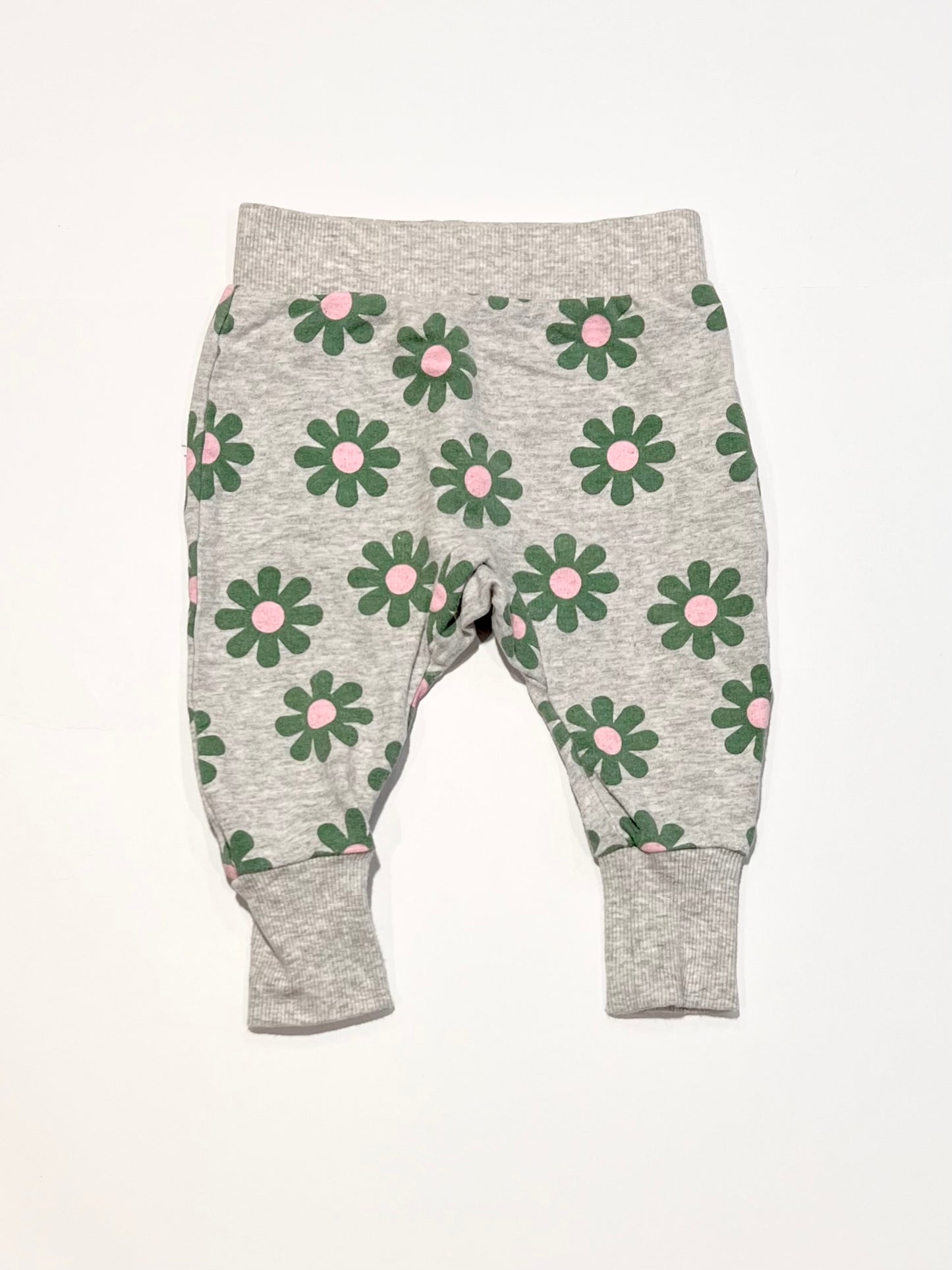 Grey floral trackies - Size 00