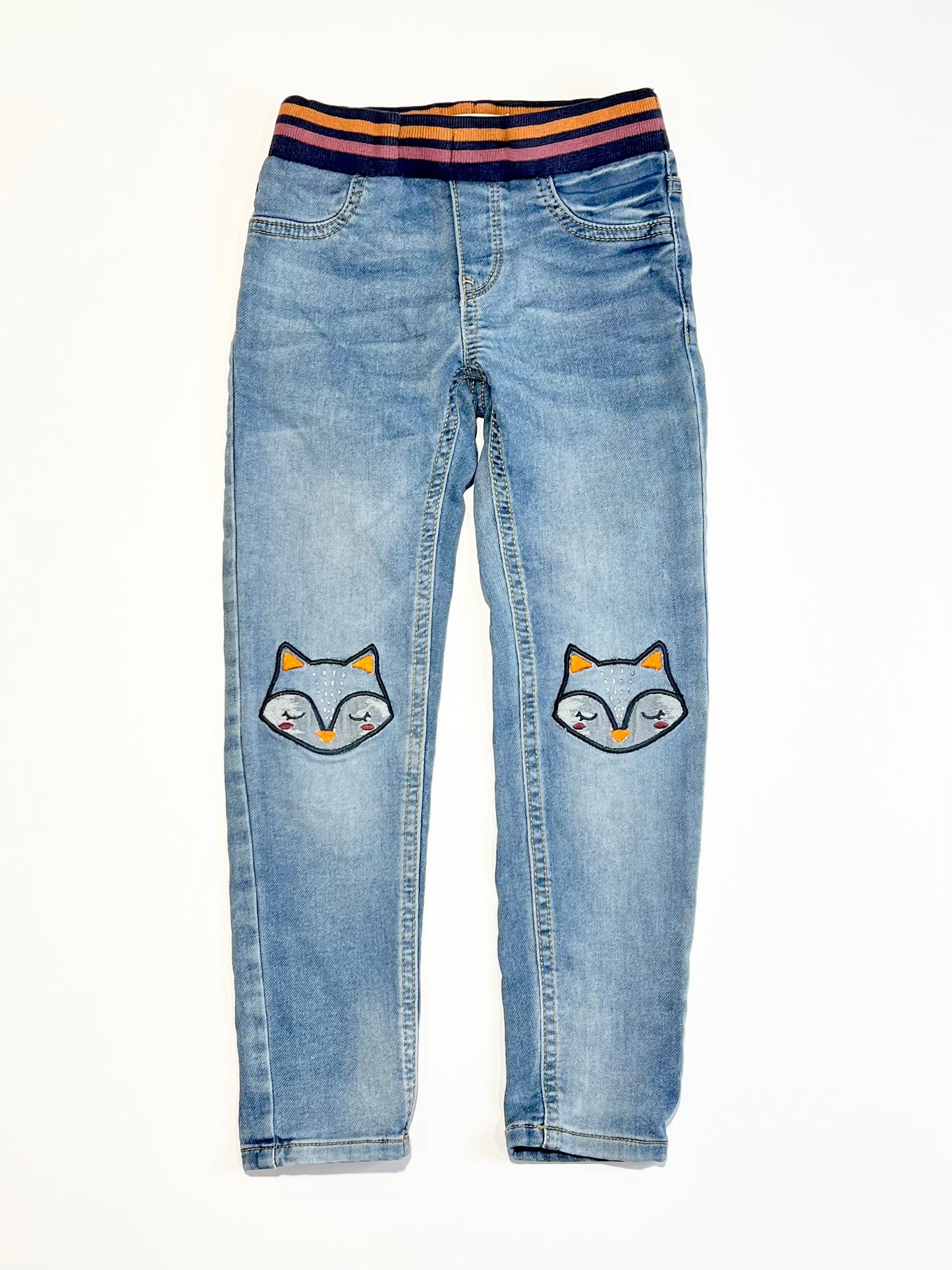 Pull-on denim jeans - Size 4-5
