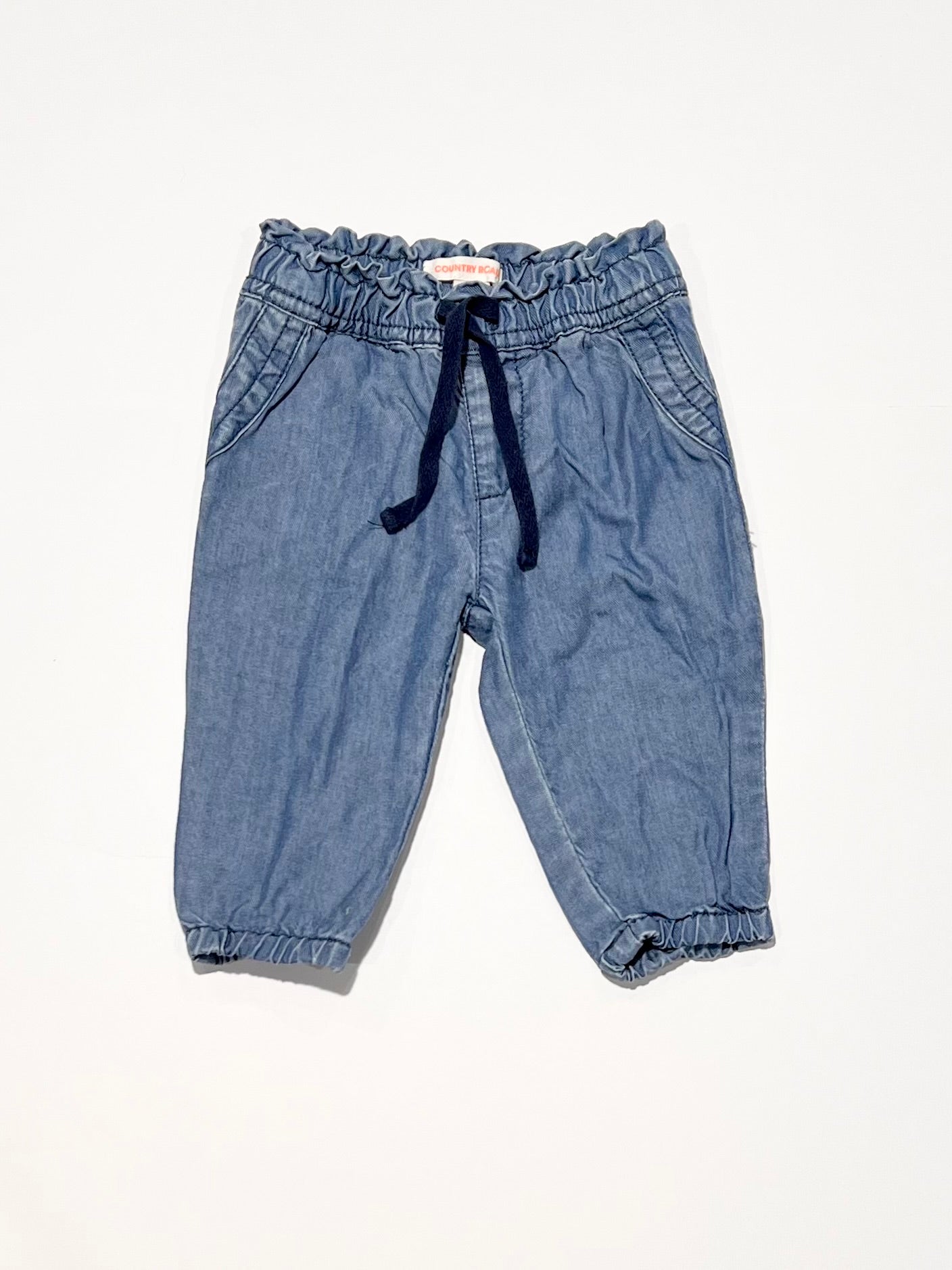 Blue chambray pants - Size 00