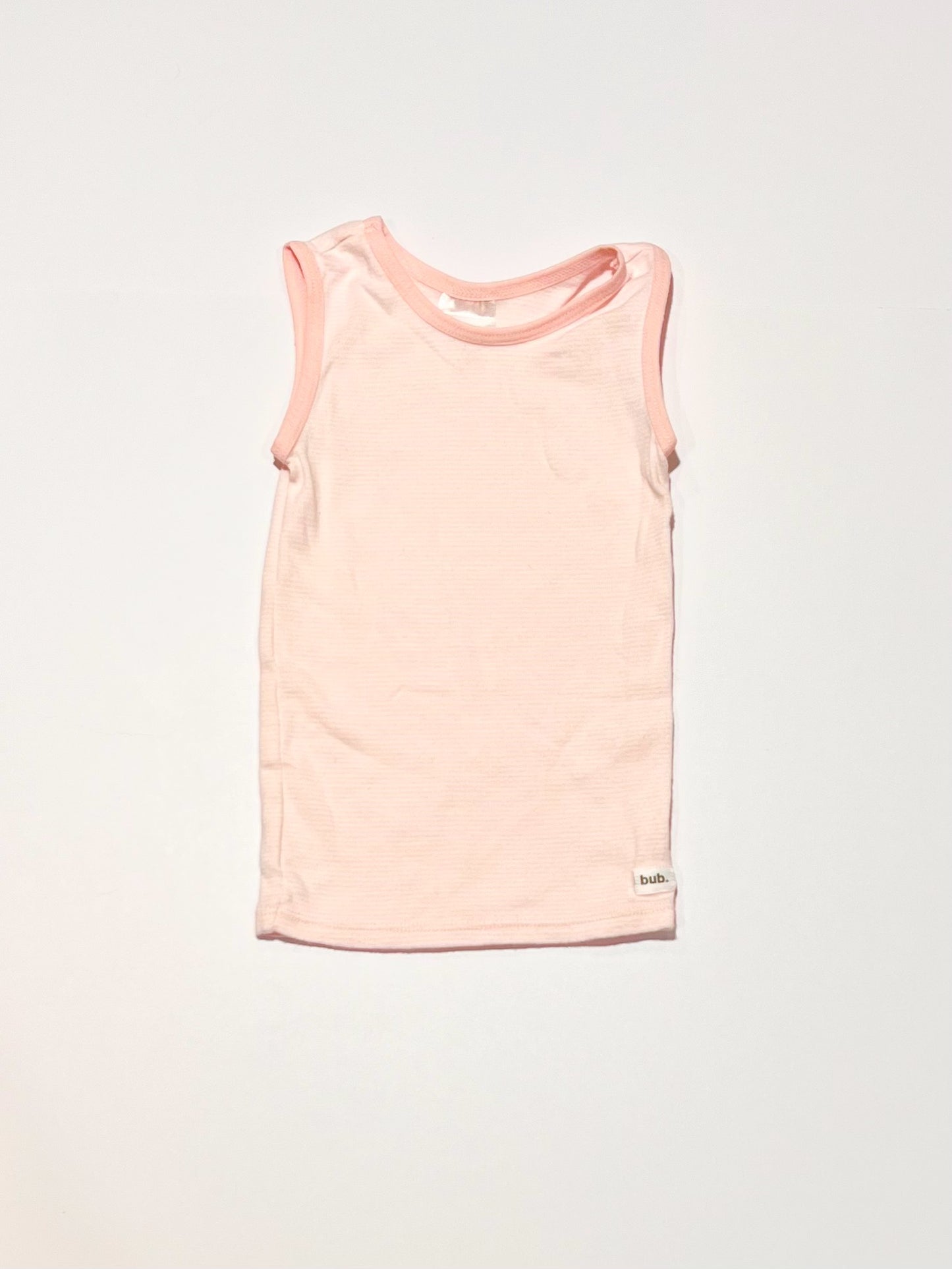 Pink striped singlet - Size 00