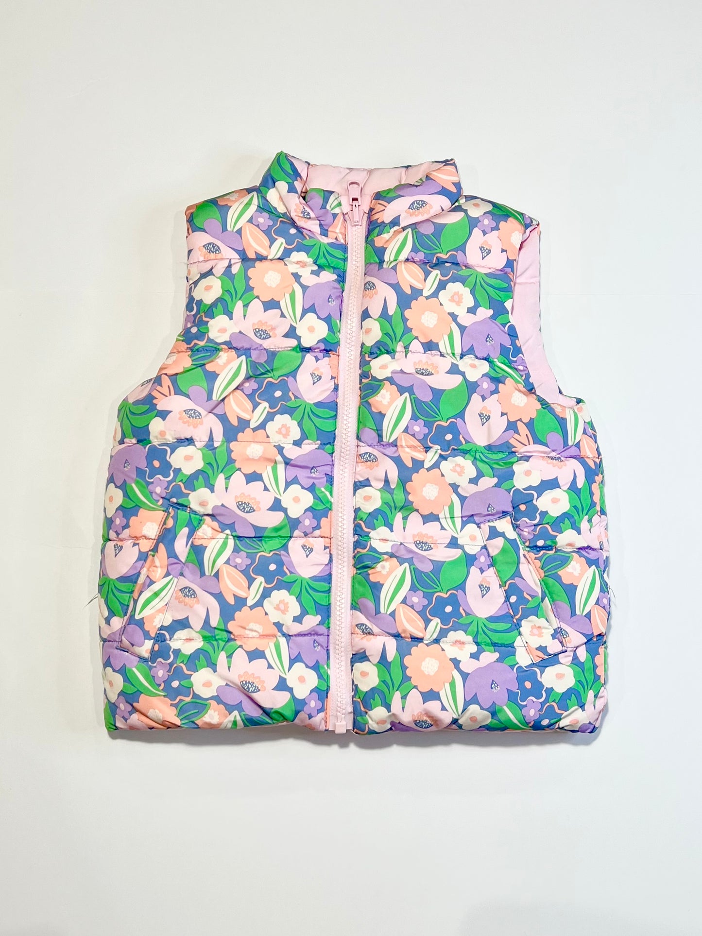 Reversible puffer vest - Size 4