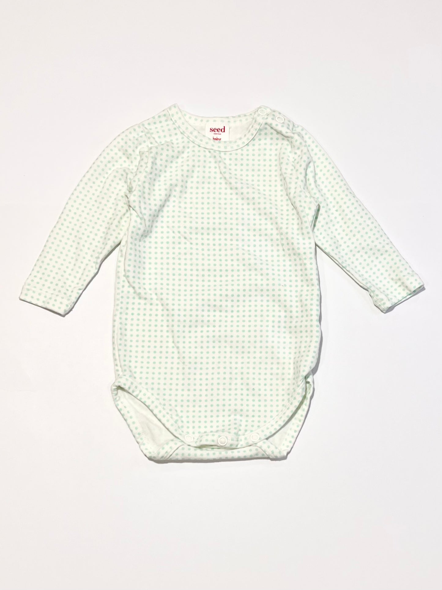 Green spotty bodysuit - Size 00