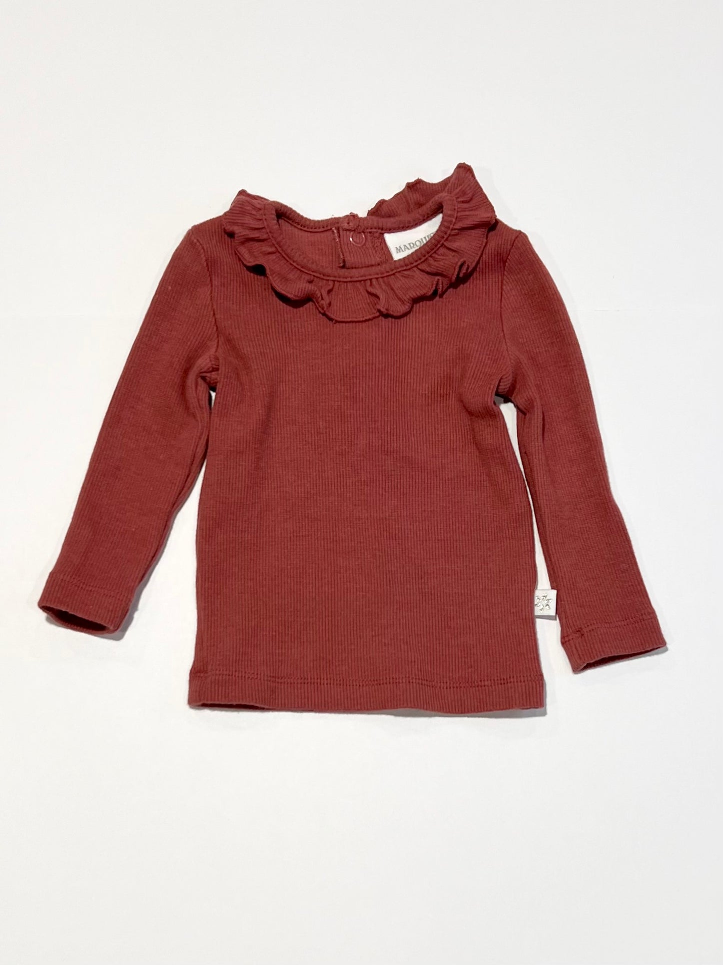 Ribbed ruffle top - Size 00