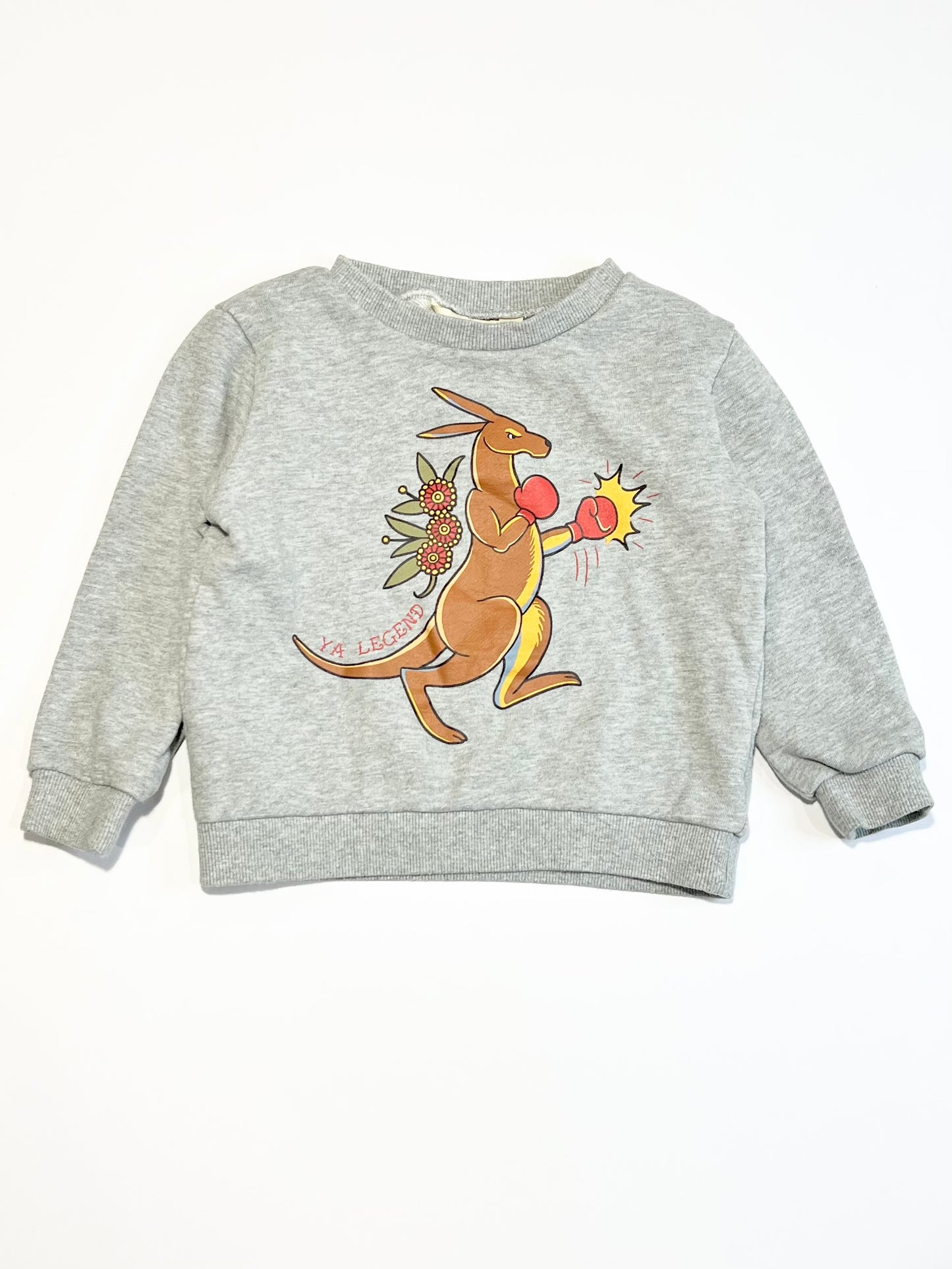 Boxing kangaroo sweater - Size 4