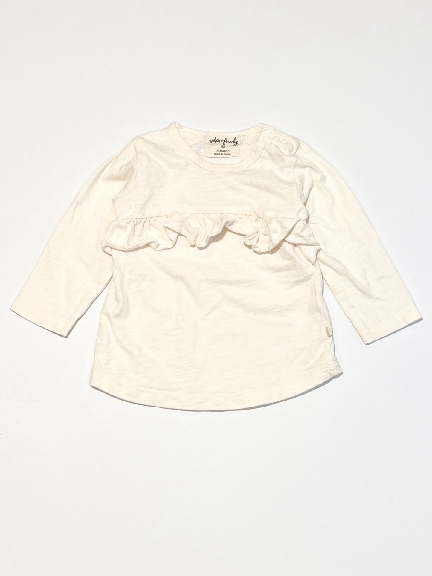 White ruffle top - Size 00