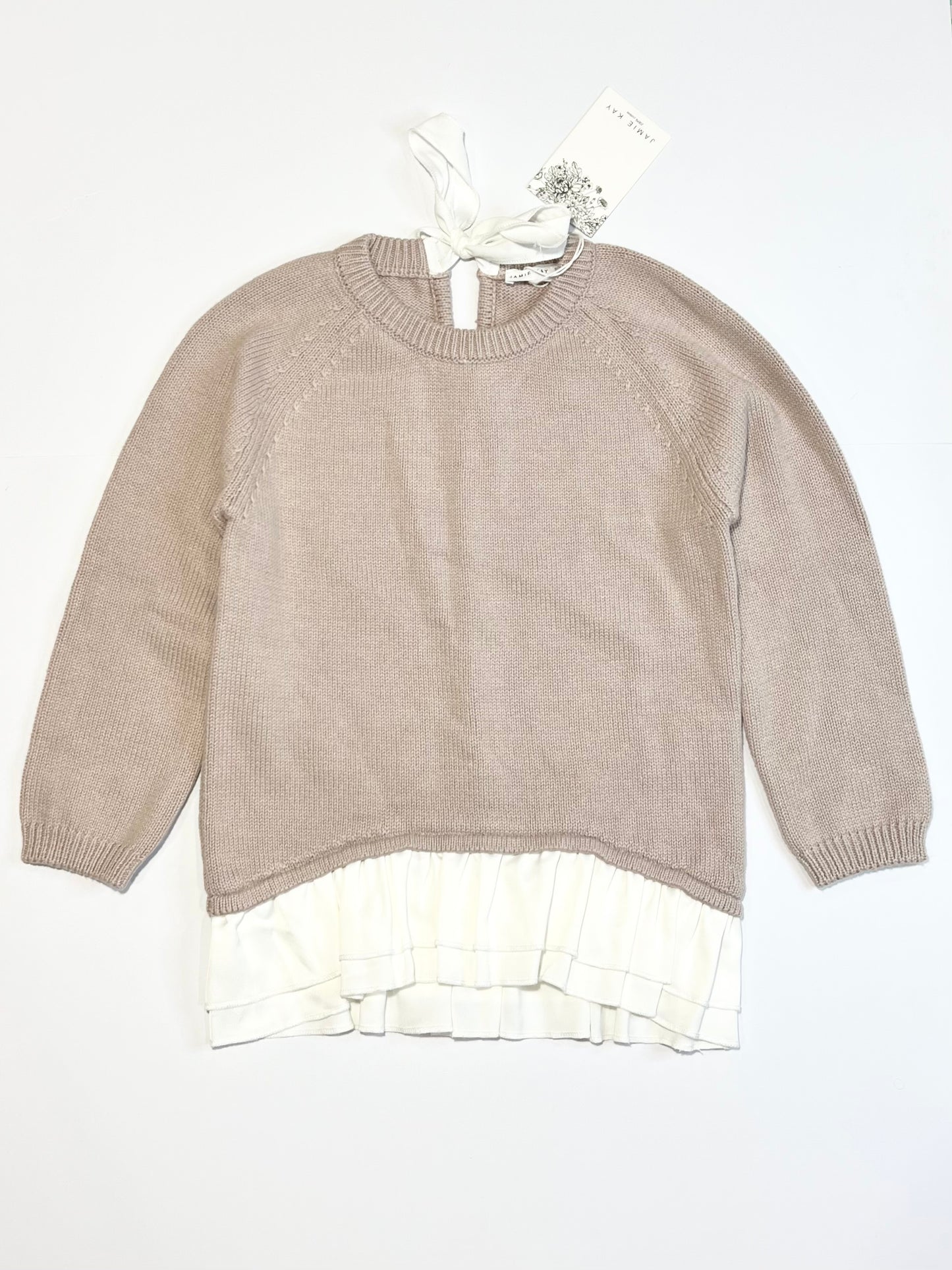 Brown knit jumper brand new - Size 4