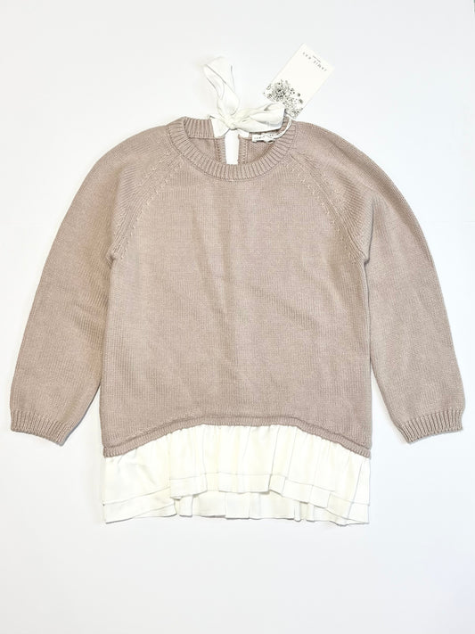 Brown knit jumper brand new - Size 4