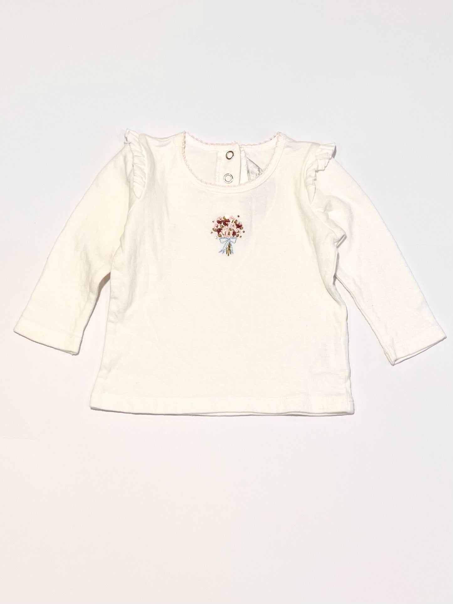 White flowers top - Size 00