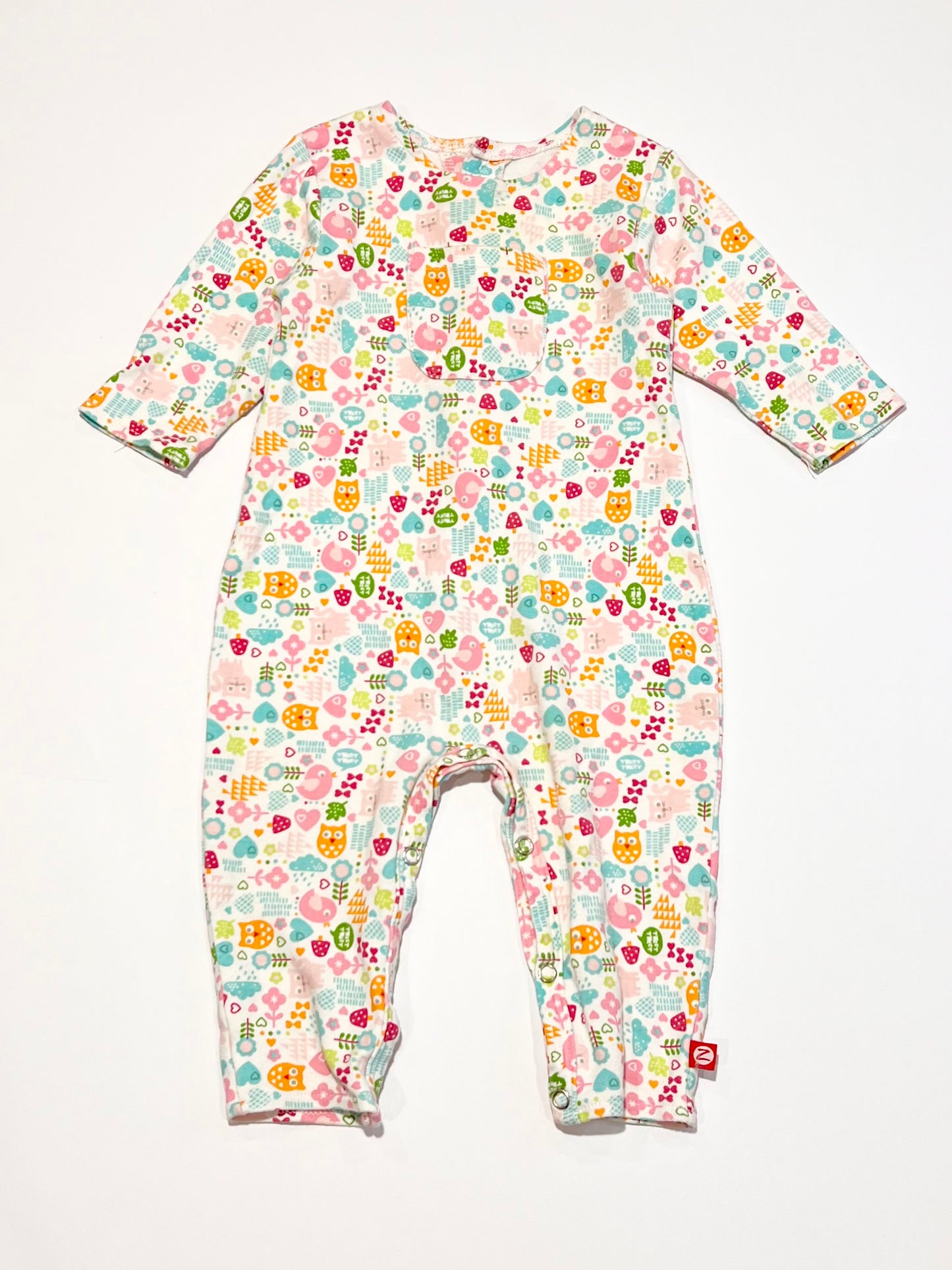 Birds & cats onesie - Size 00