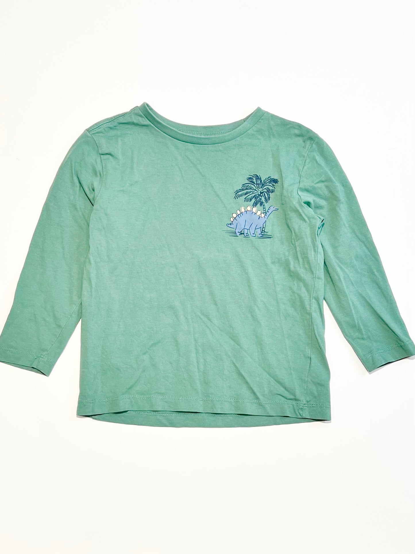 Green dino top - Size 3