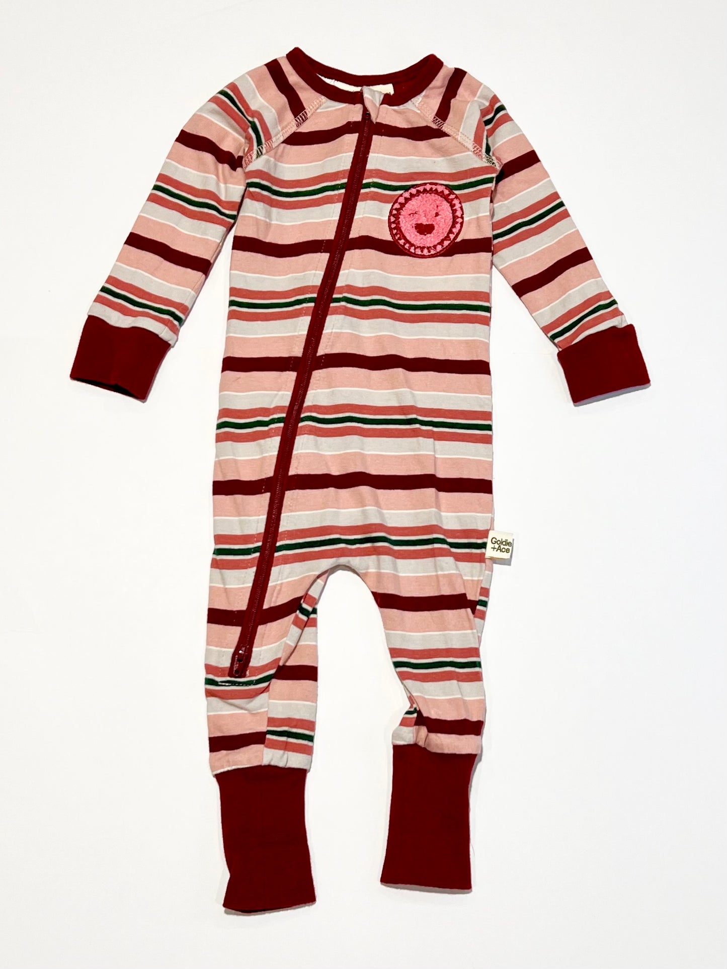 Striped zip onesie - Size 00