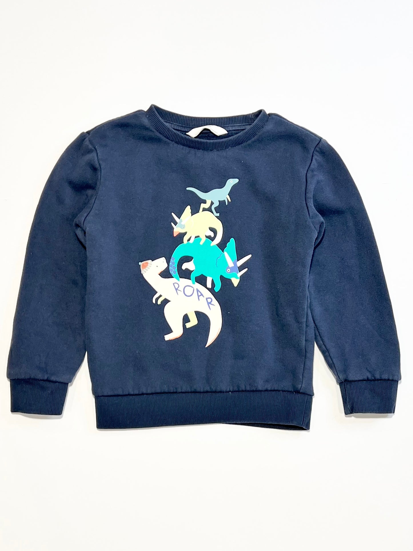 Navy dinosaurs sweater - Size 3-4