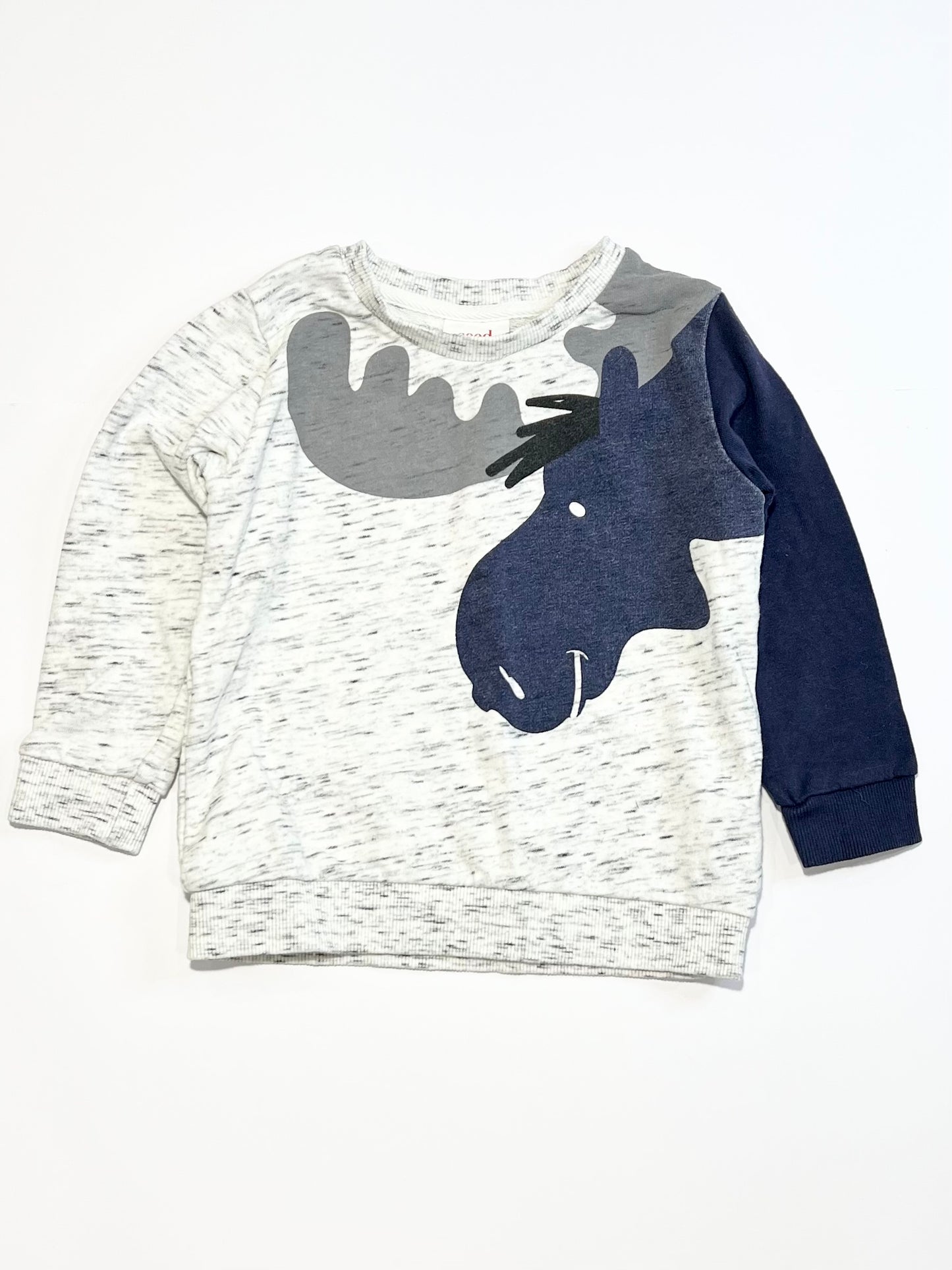 Grey moose sweater - Size 3