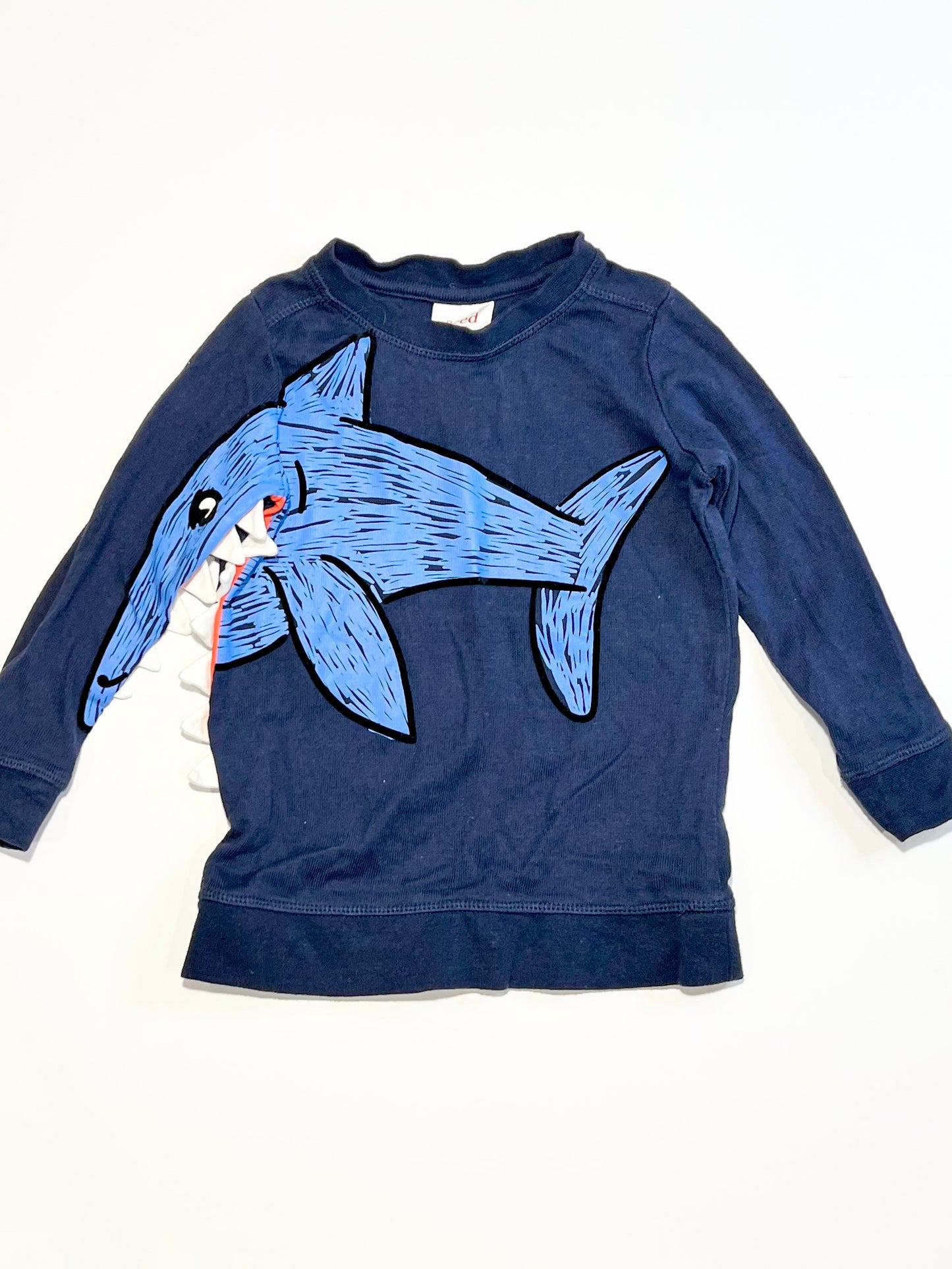 Navy shark sweater - Size 3