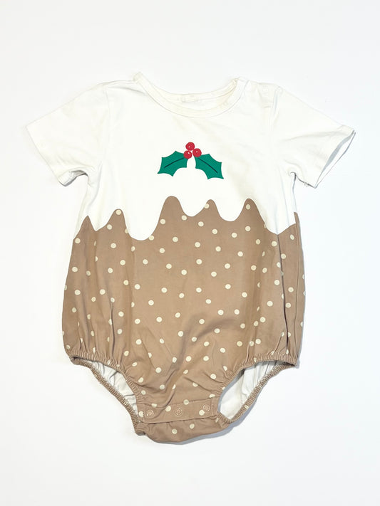 Christmas pudding bodysuit - Size 2
