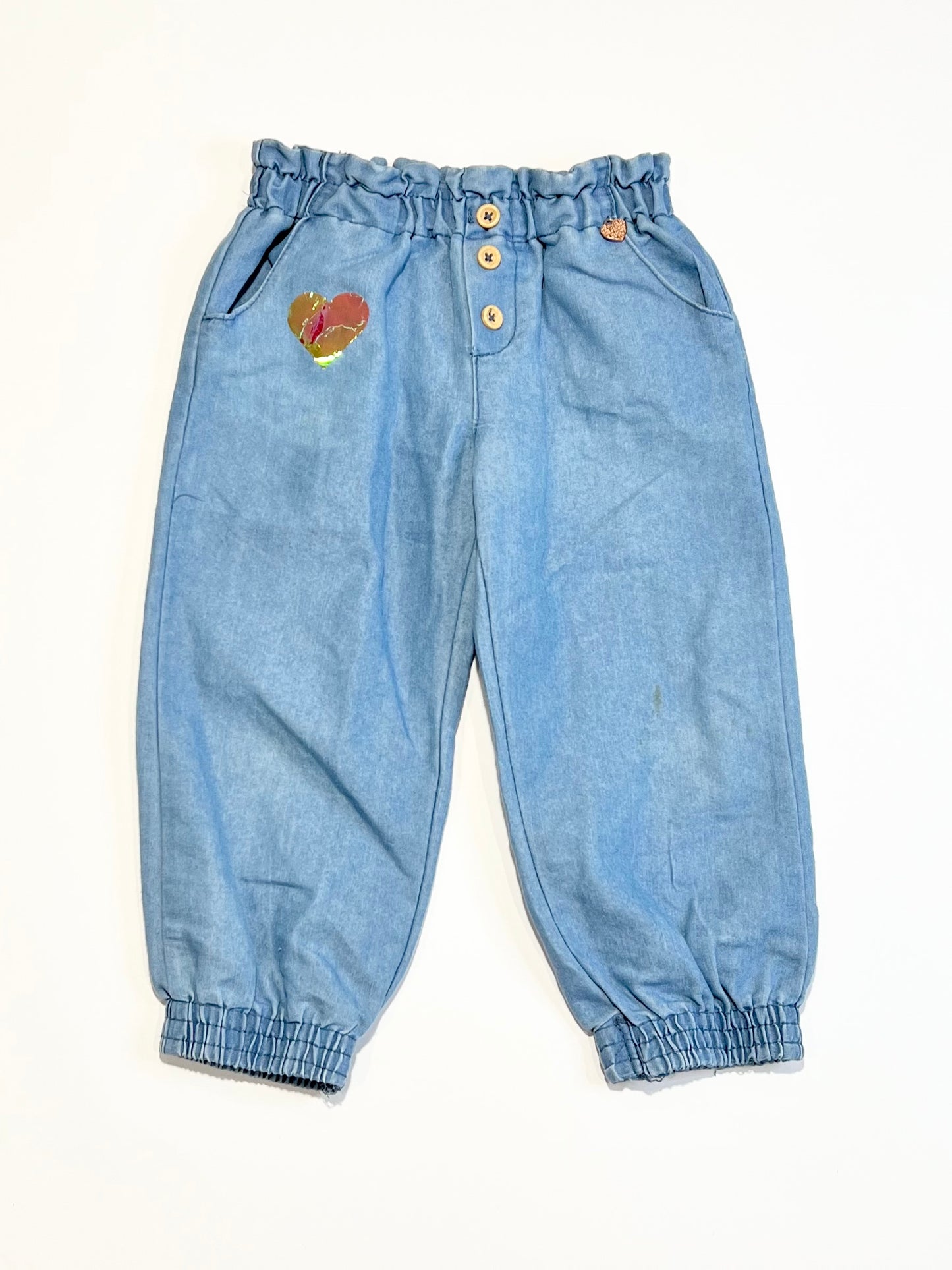 Blue chambray pants - Size 3
