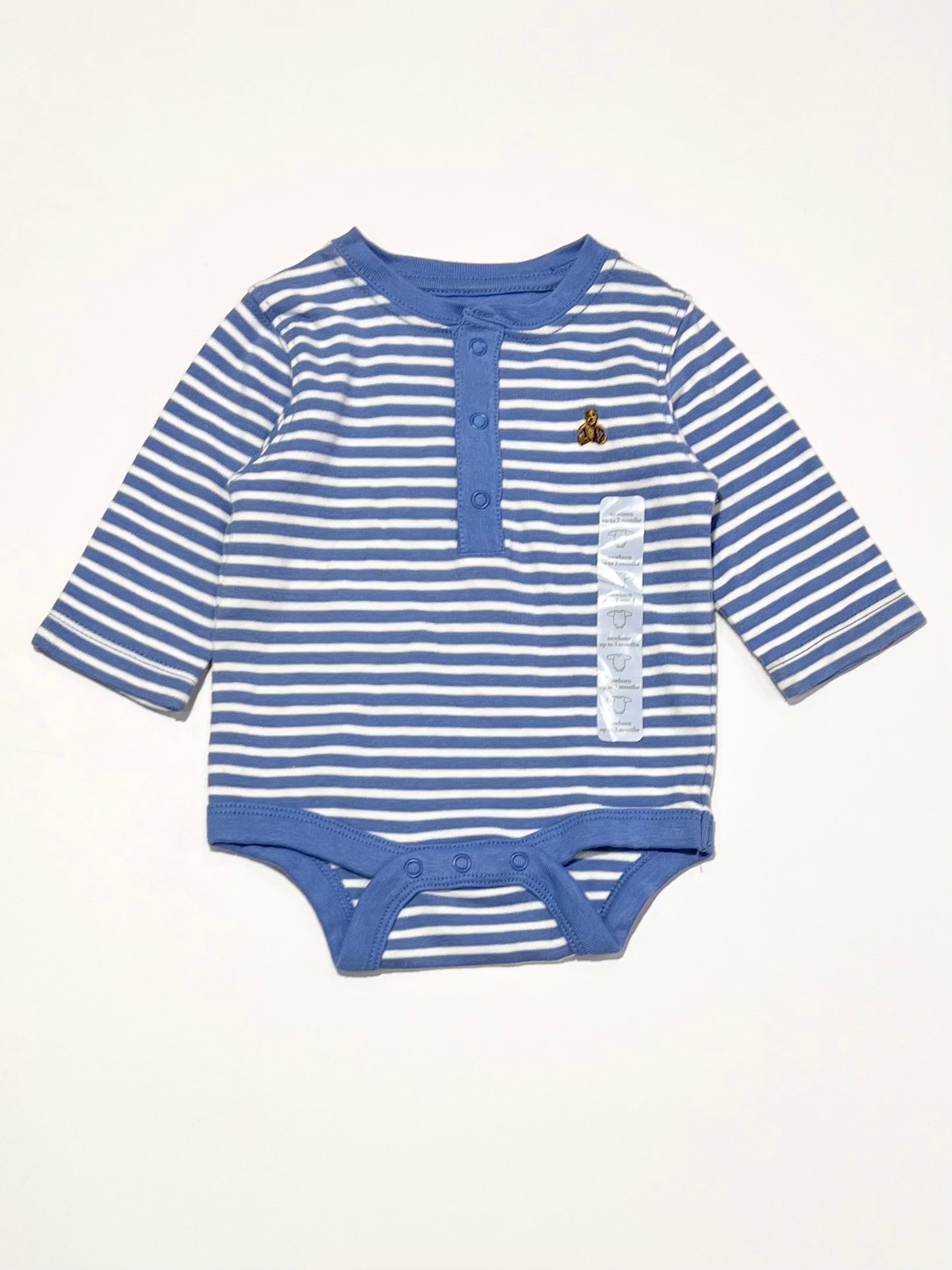 Striped henley bodysuit brand new - Size 000
