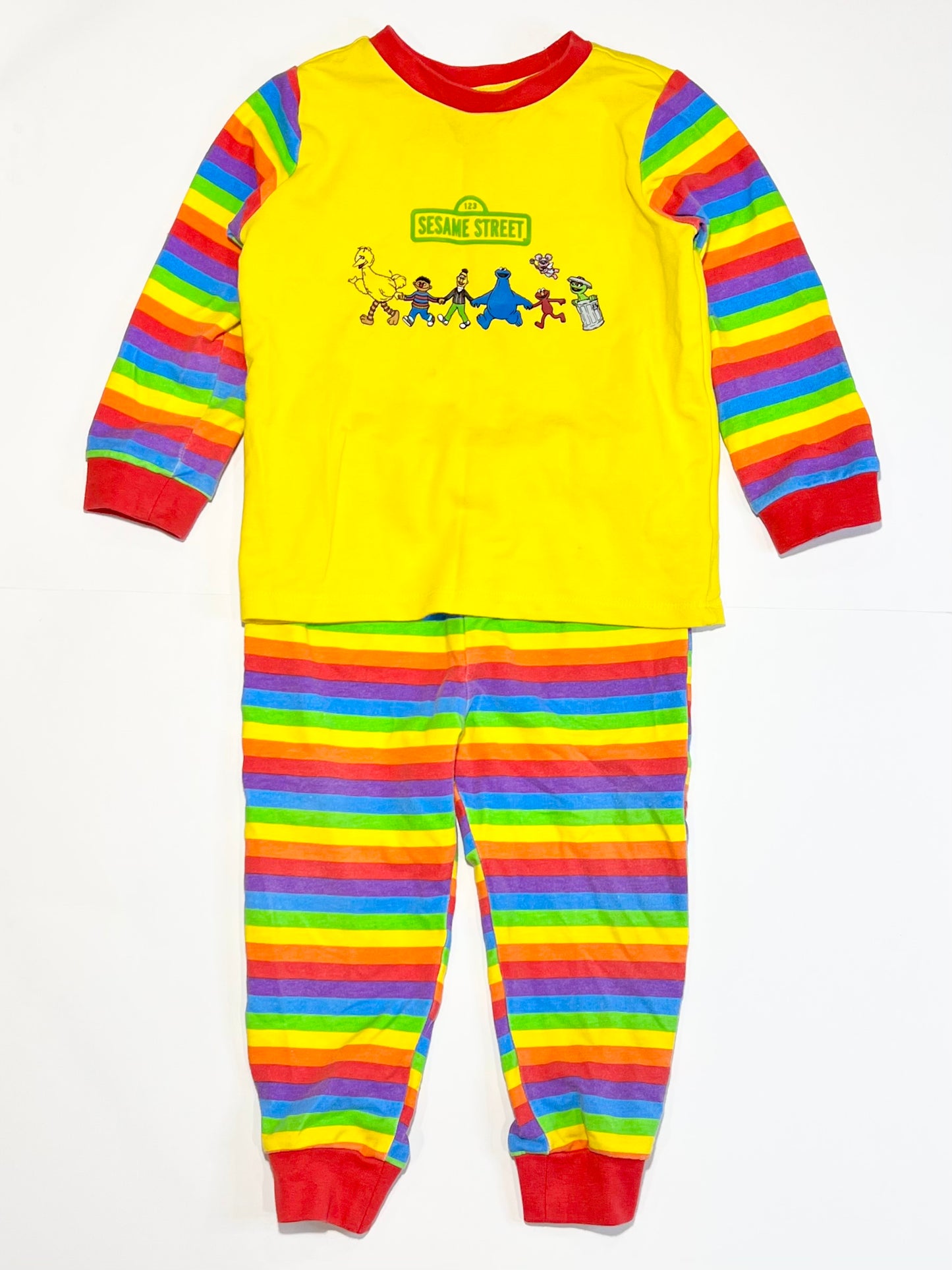Rainbow character pyjamas - Size 2