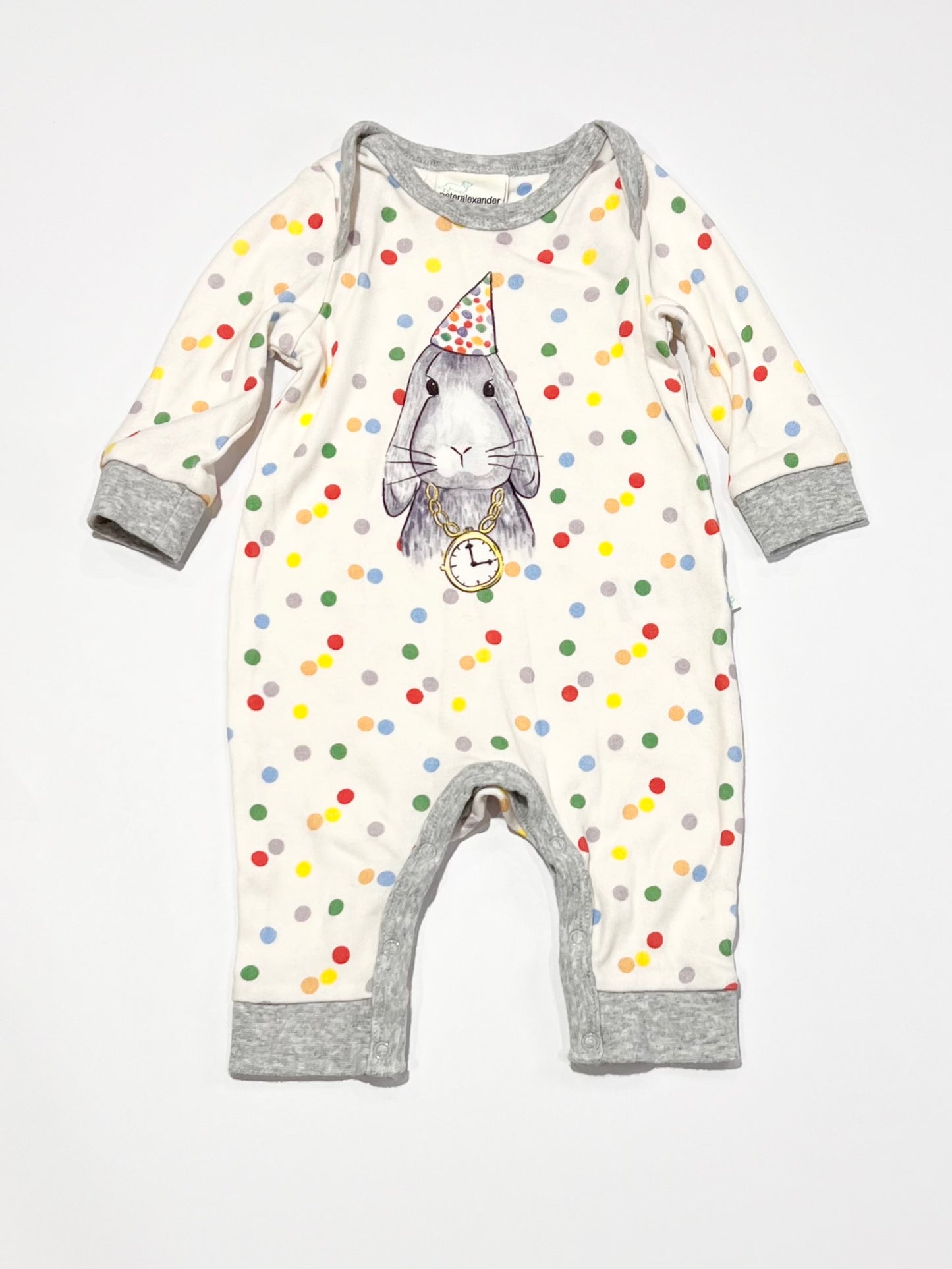 Spotty bunny onesie - Size 000