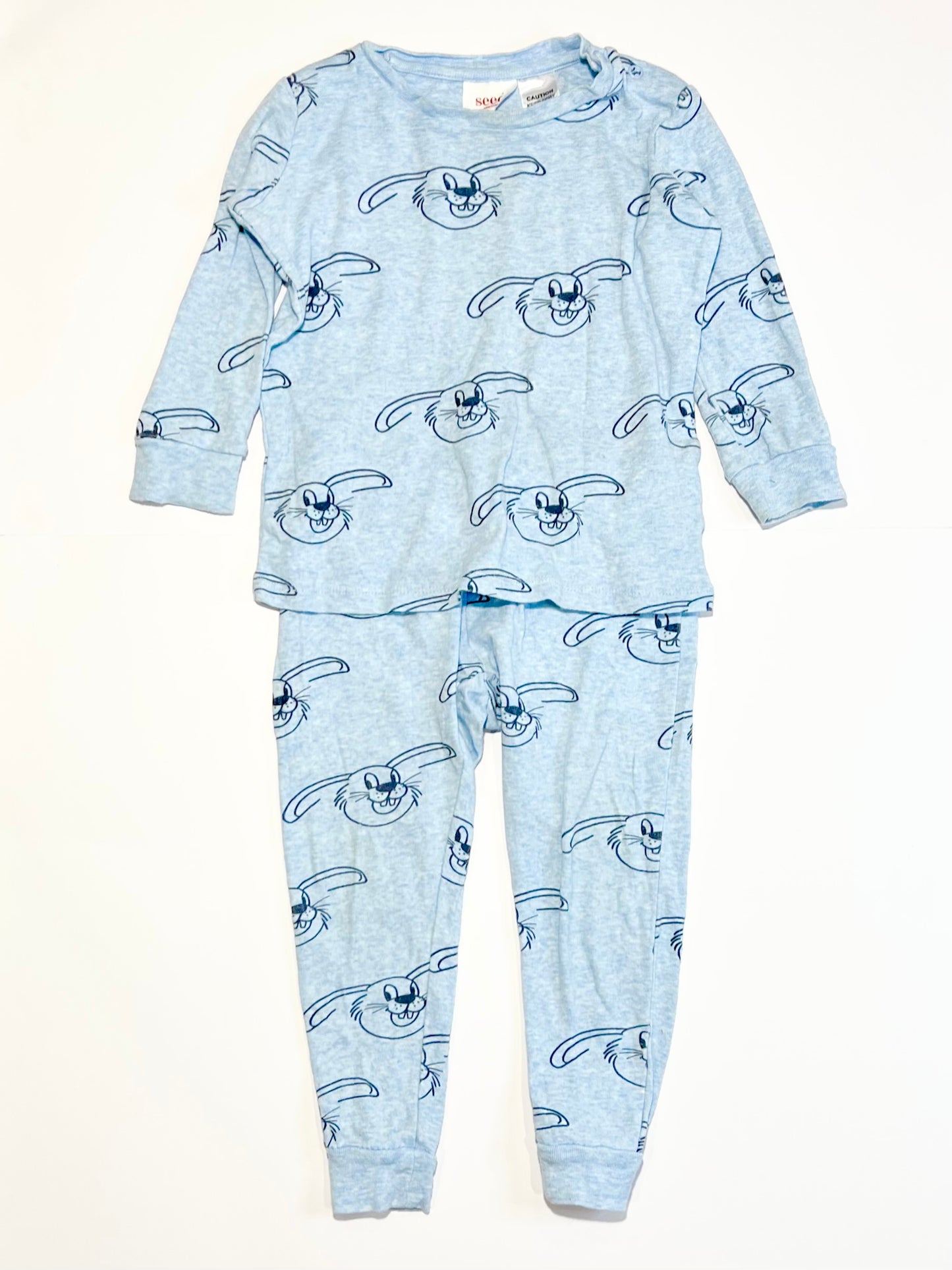 Ribbed bunny pyjamas - Size 2