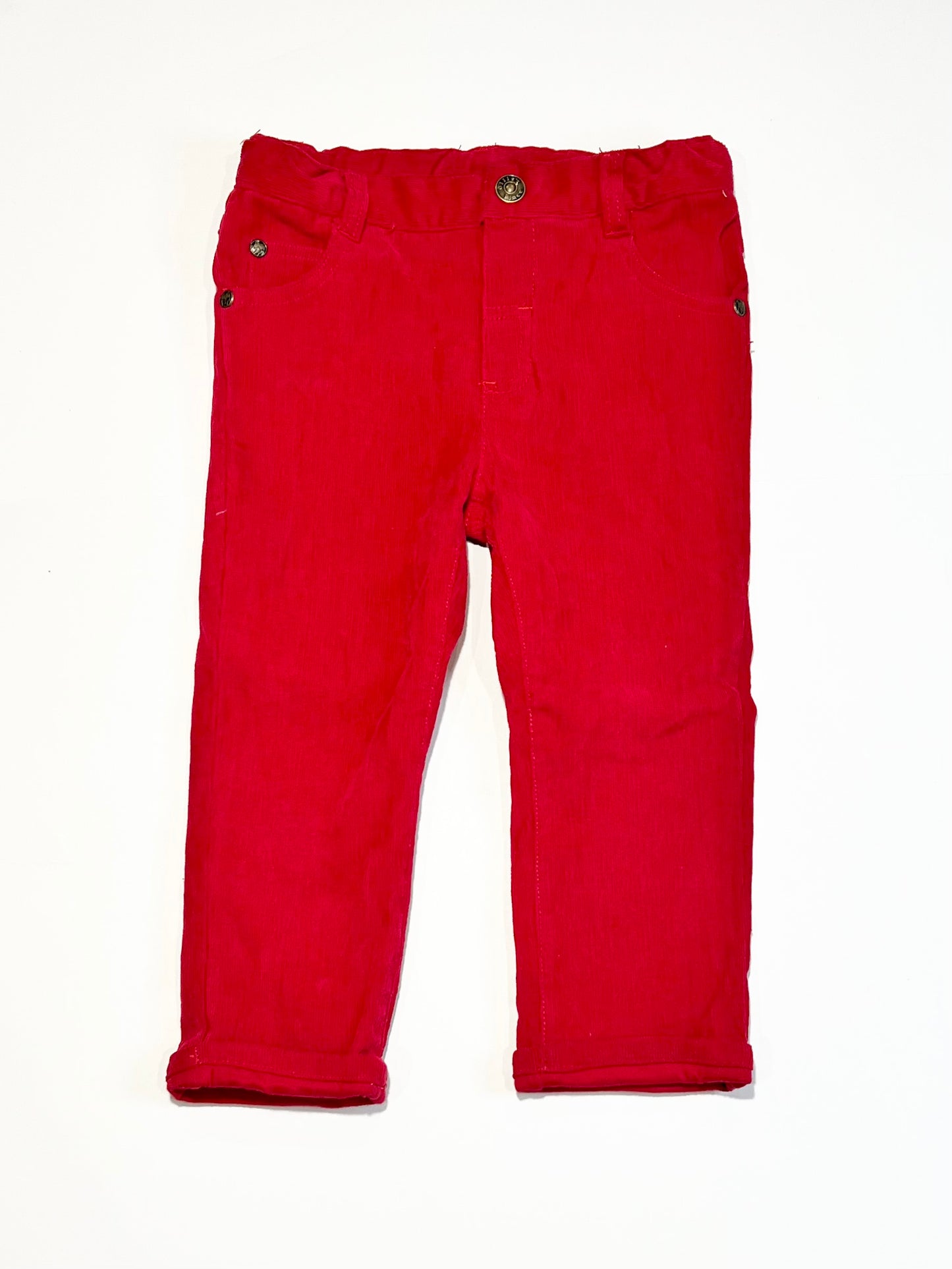 Red corduroy pants - Size 2