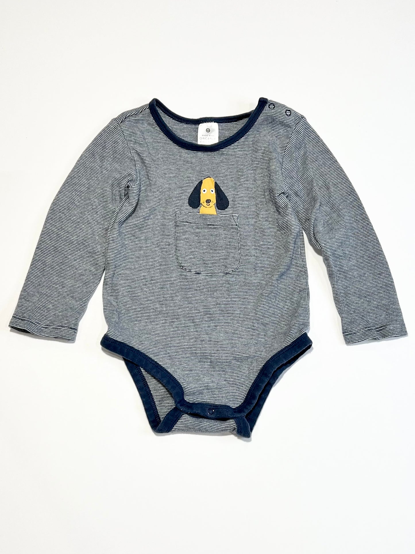 Striped puppy bodysuit - Size 2