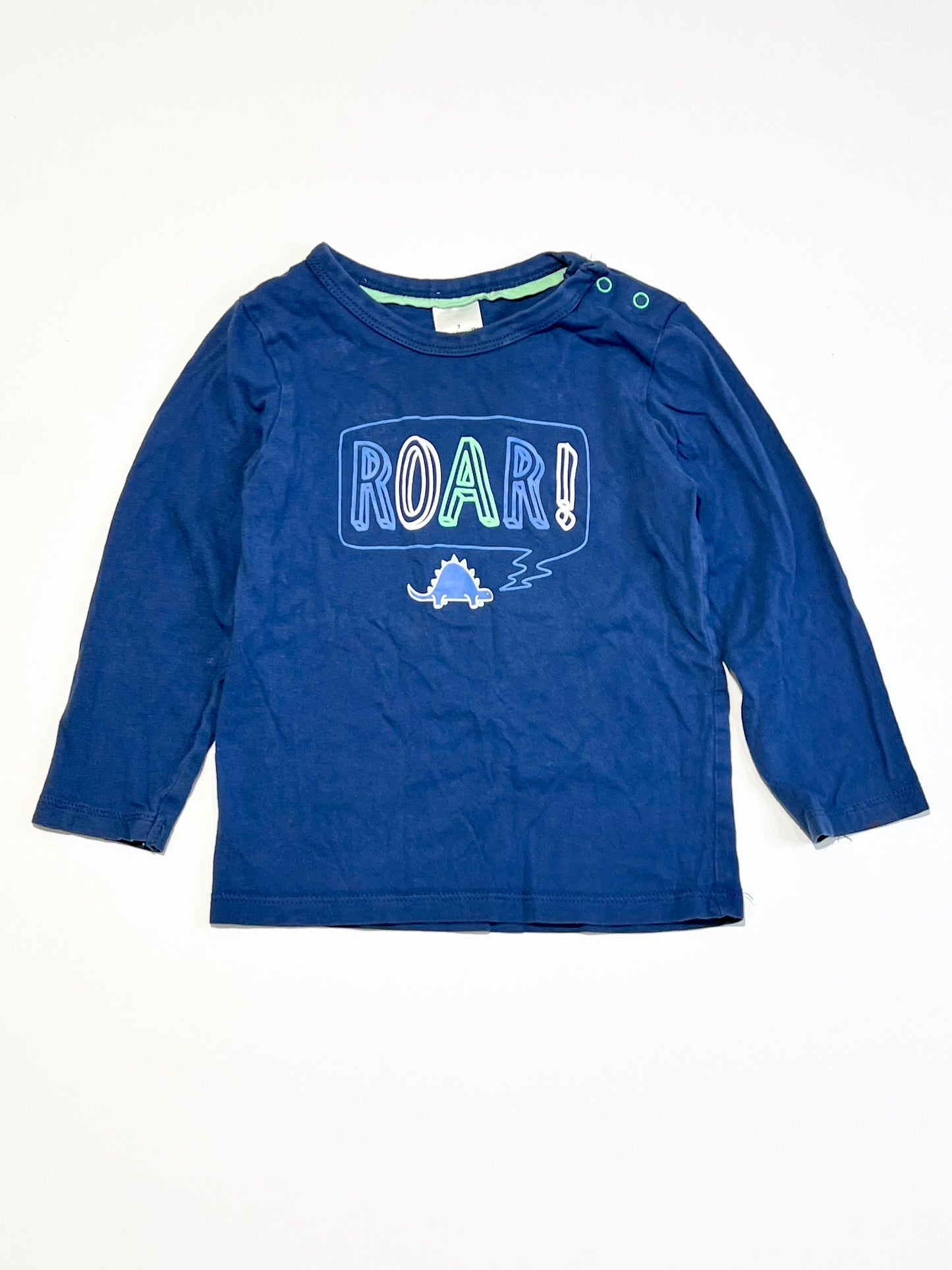 Blue roar! top - Size 2