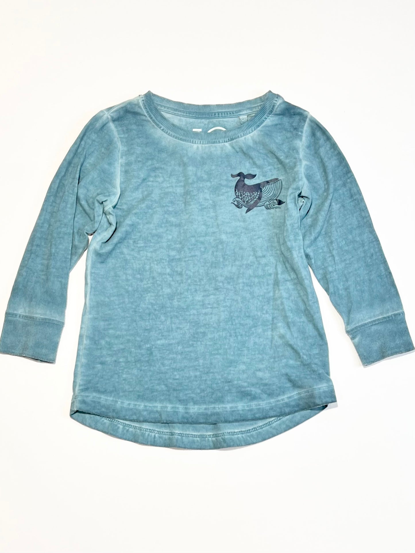 Green whale top - Size 2
