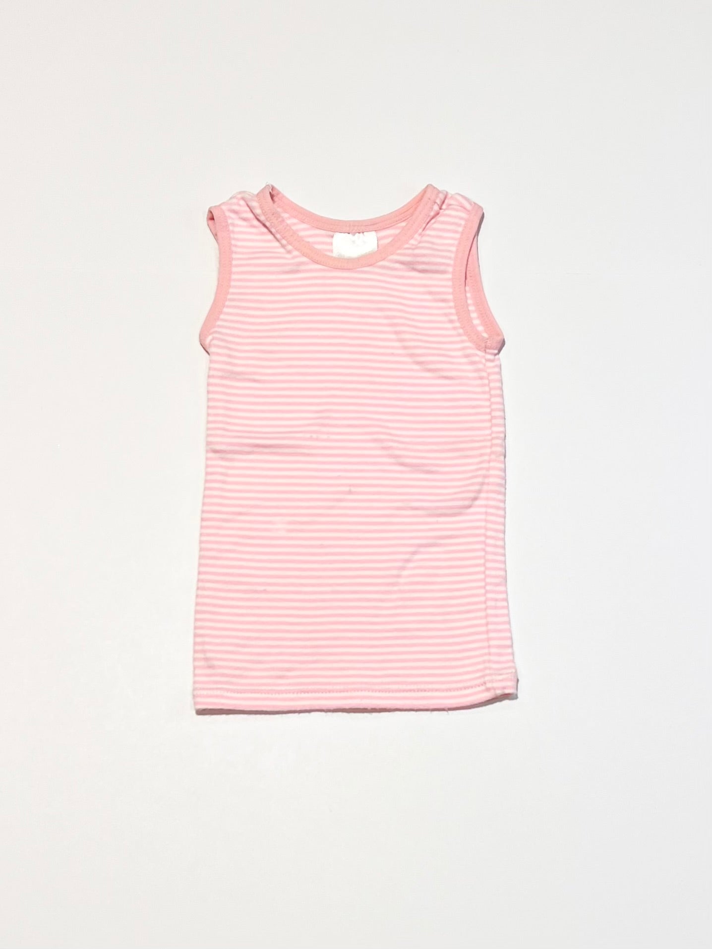 Pink striped singlet - Size 000