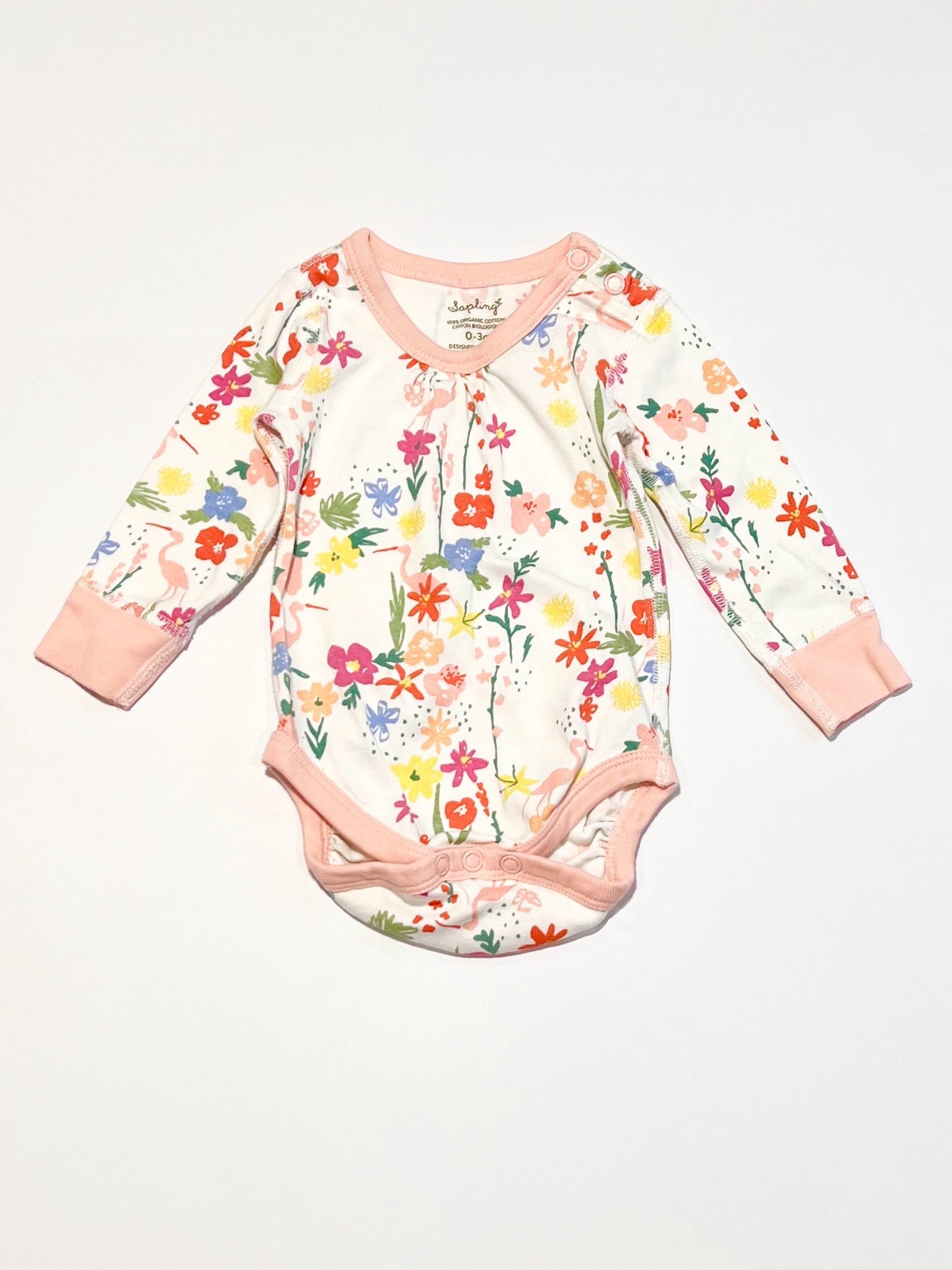 Ribbed floral bodysuit - Size 000