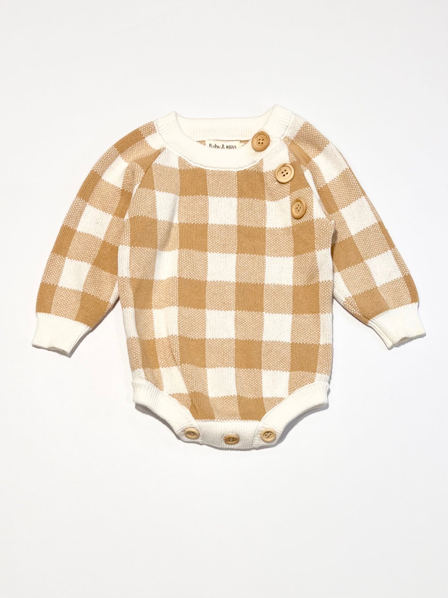 Checkered knit bodysuit - Size 000