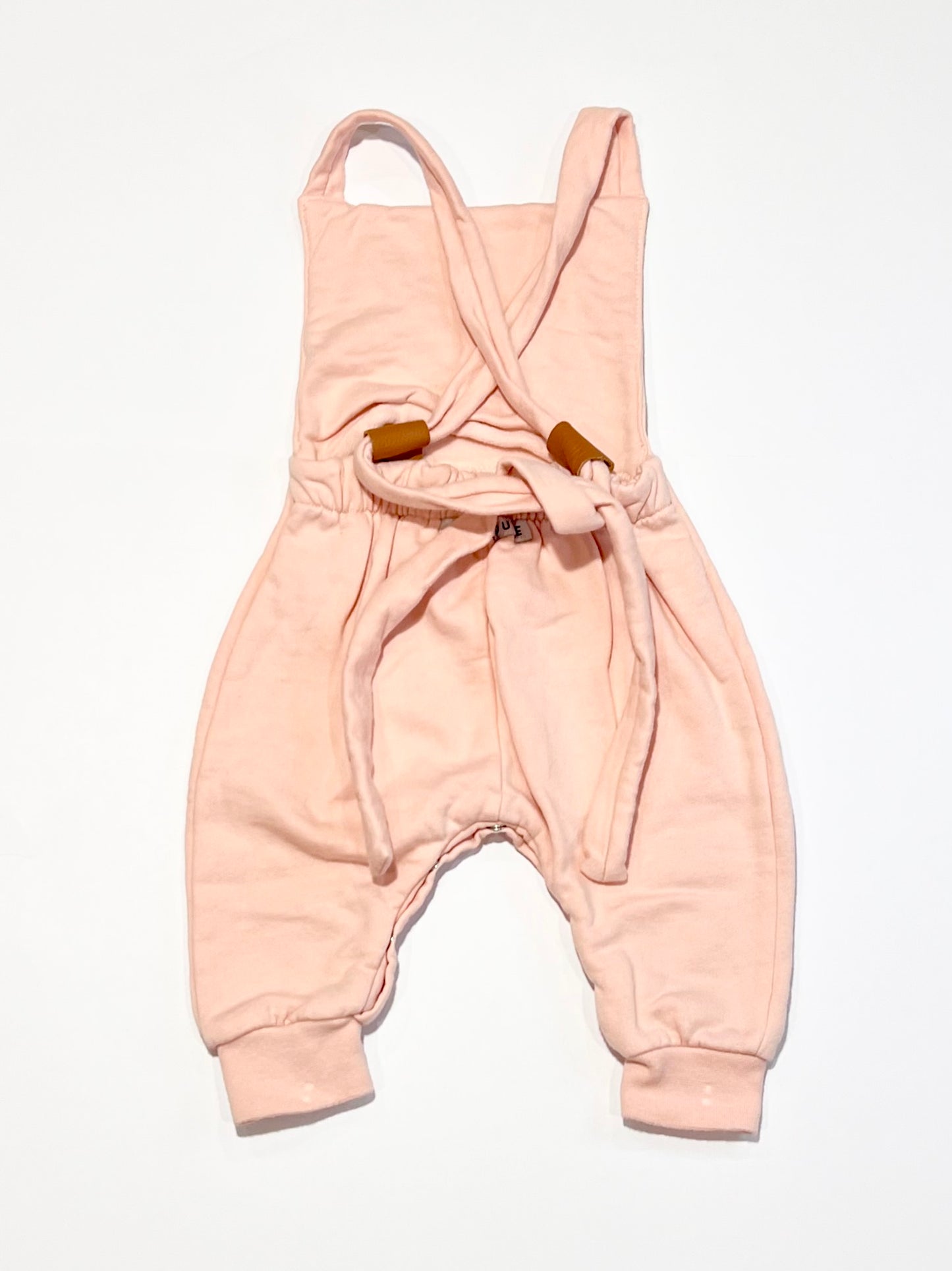 Pink fleece overalls - Size 000