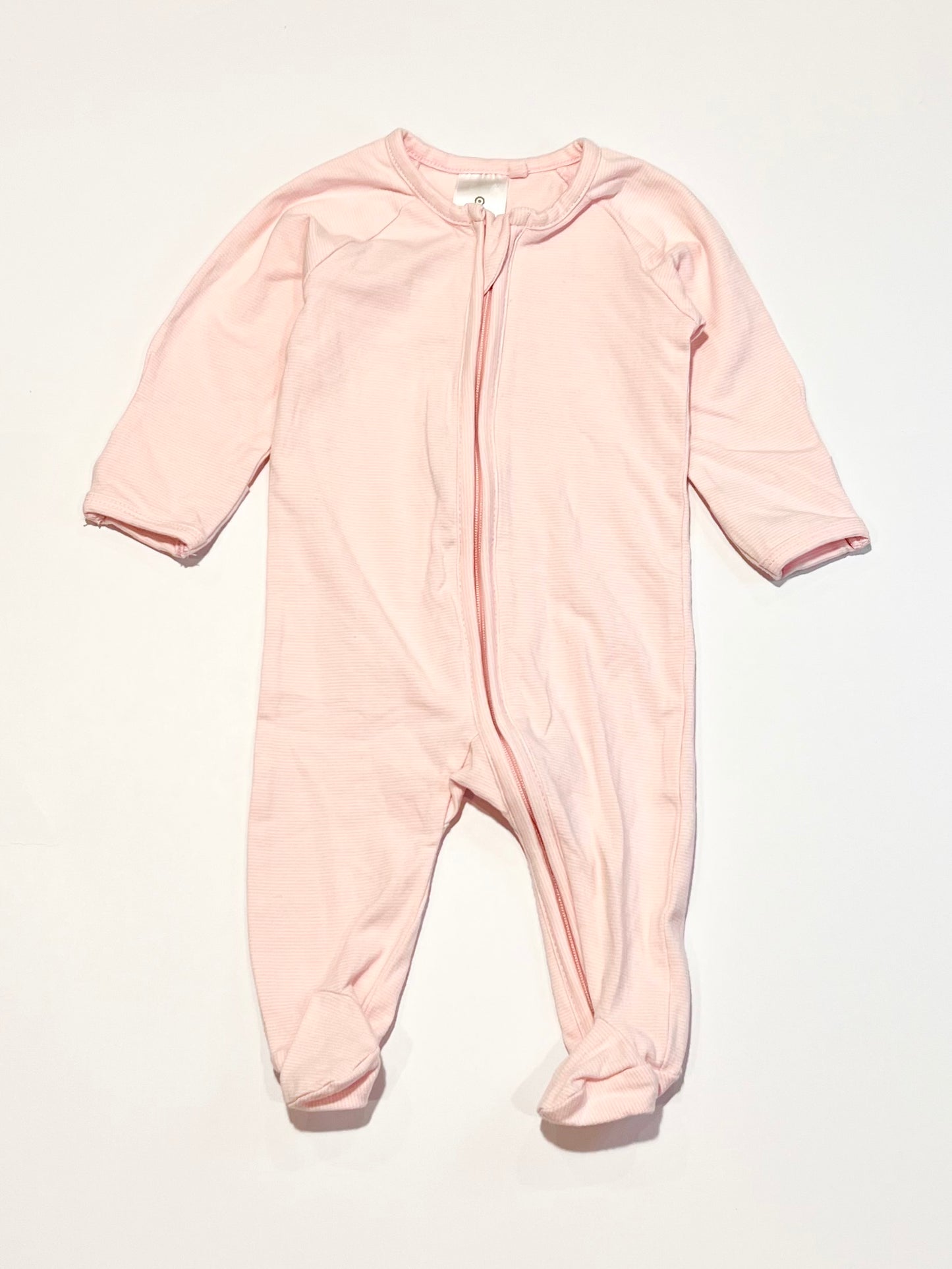 Pink zip onesie - Size 000