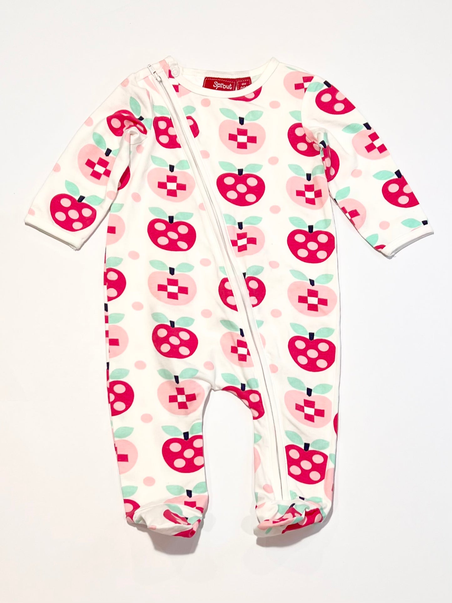 Apples zip onesie - Size 000